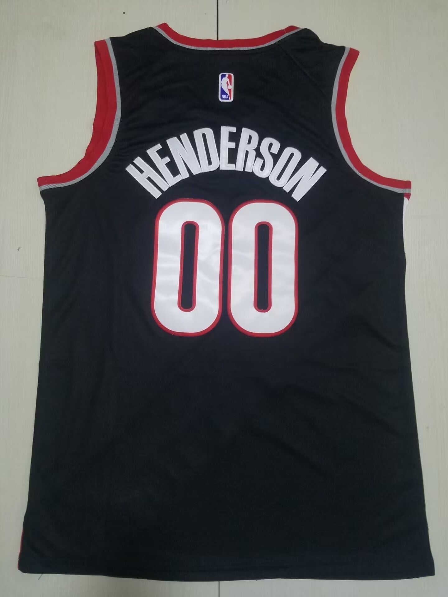 Portland Trail Blazers #00 Scoot Henderson Trail Blazers 00 Black S-XXL Style 1 Basketball Jersey basketball jersey product view 1