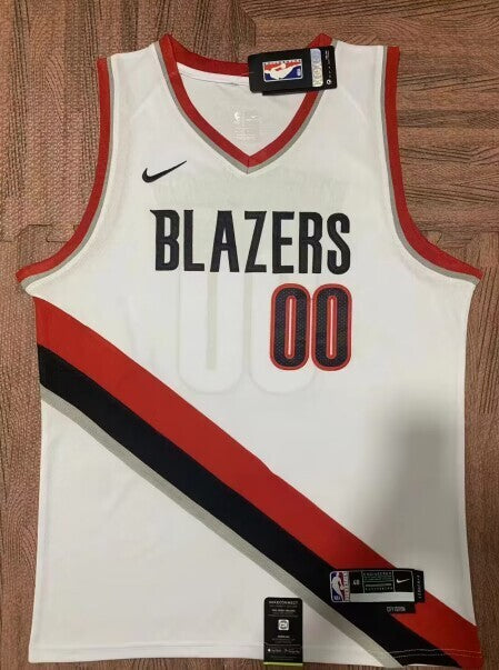 Portland Trail Blazers #00 Scoot Henderson Trail Blazers 00 White Style 2 Basketball Jersey basketball jersey product view 1