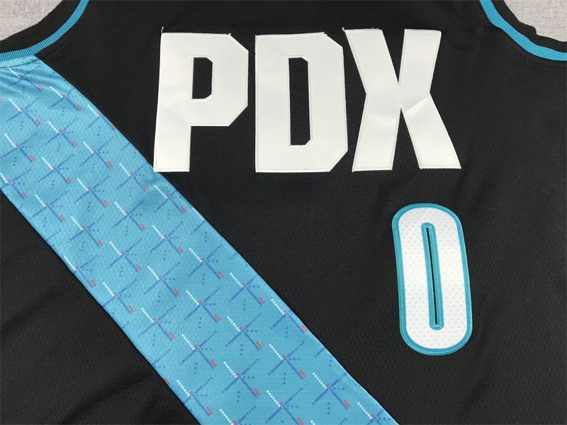 Portland Trail Blazers #0 Damian Lillard 23 Trail Blazers 0 City Edition Style 5 Basketball Jersey basketball jersey product view 1