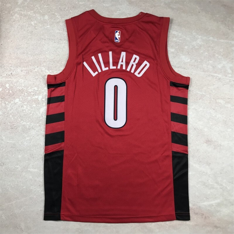 Portland Trail Blazers #0 Damian Lillard Hot Press Trail Blazers 0 Red s-xxl Style 1 Basketball Jersey basketball jersey product view 1