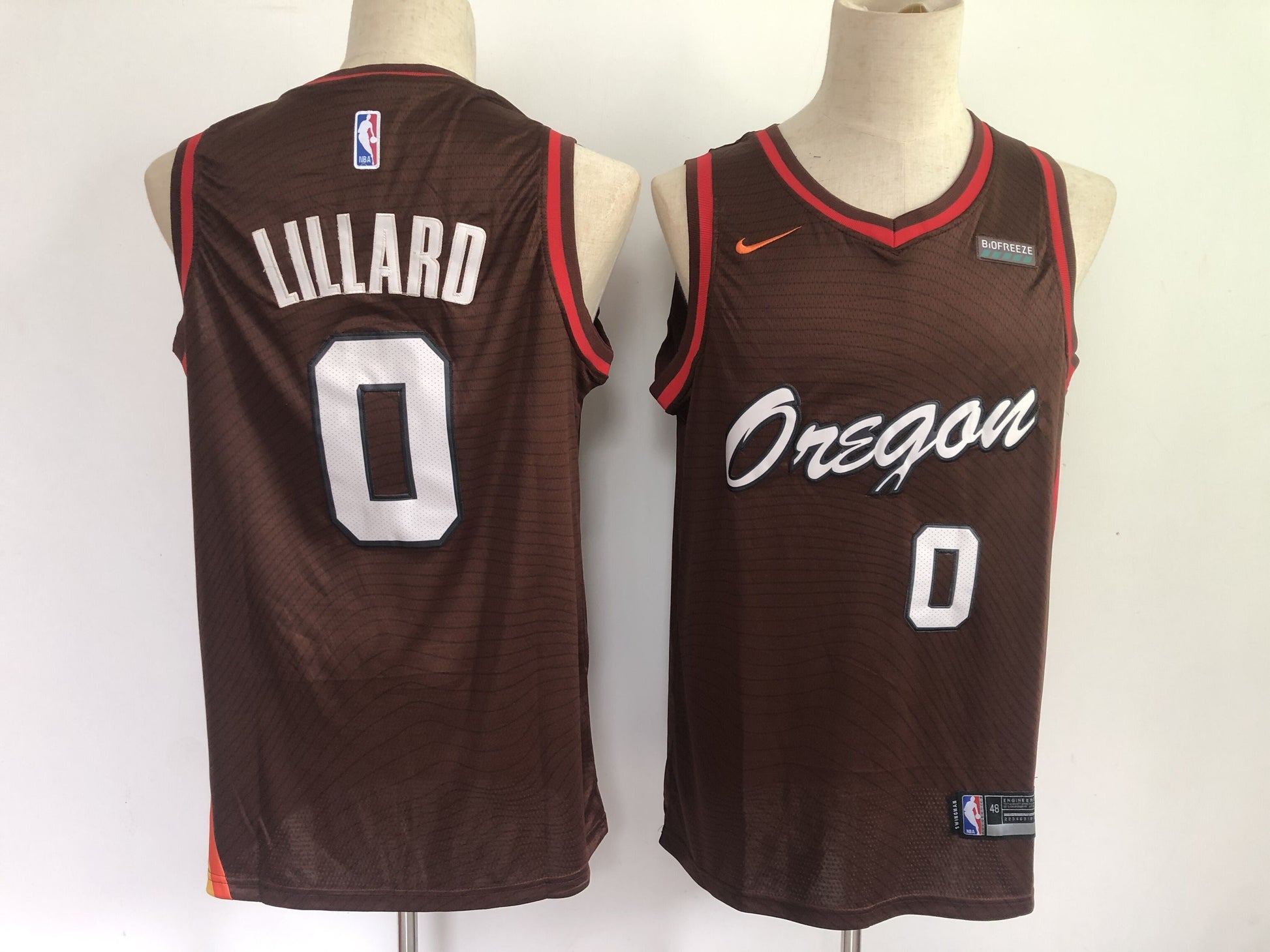 Portland Trail Blazers #0 Damian Lillard Trail Blazers 0 City Edition 21 Basketball Jersey basketball jersey product view 1