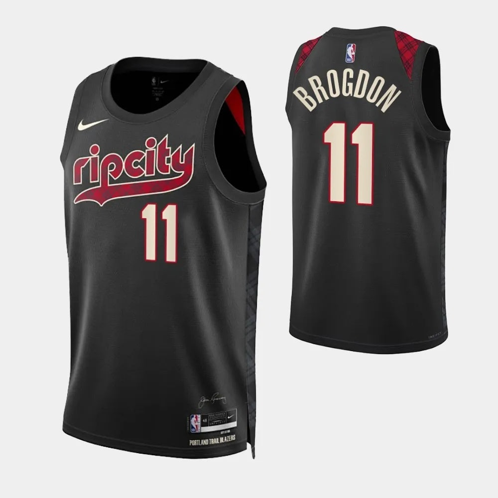 Portland Trail Blazers #11 Malcolm Brogdon 2023-24 City Edition Swingman Jersey Basketball Jersey basketball jersey product view 1