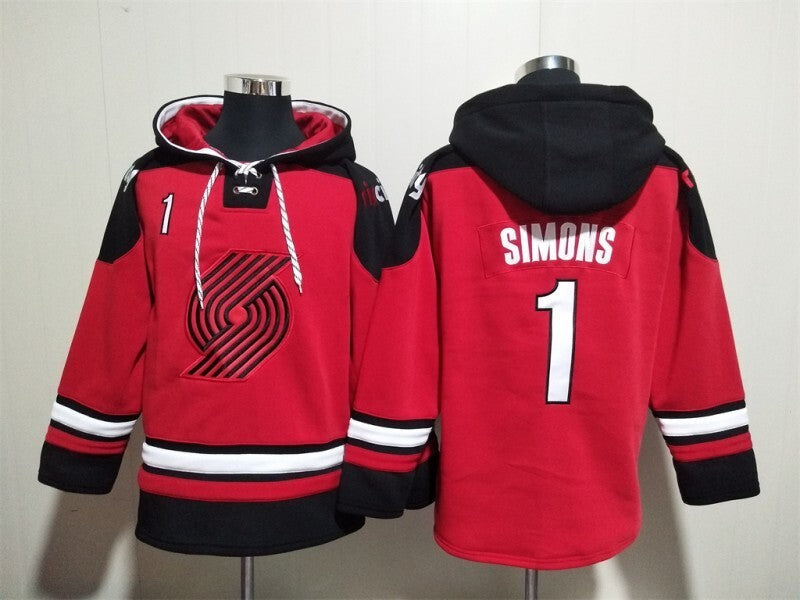 Portland Trail Blazers #1 Anfernee Simons Trail Blazers Basketball Jersey basketball jersey product view 1
