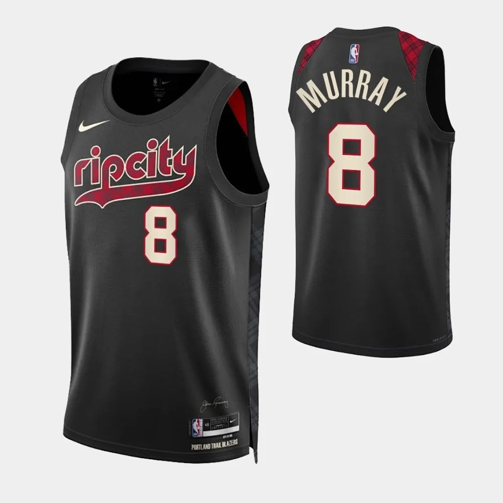 Portland Trail Blazers #8 Kris Murray 2023-24 City Edition Swingman Jersey Basketball Jersey basketball jersey product view 1