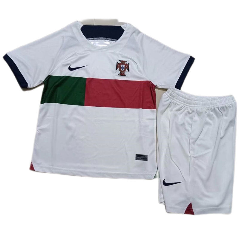 Portugal Kids Away Soccer Kit Soccer Jersey sports jersey product view 1