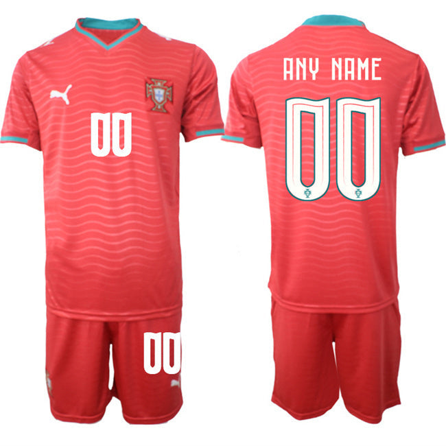 Portugal Team Custom Red 2026 World Cup Home Soccer Jersey Suit sports jersey product view 1