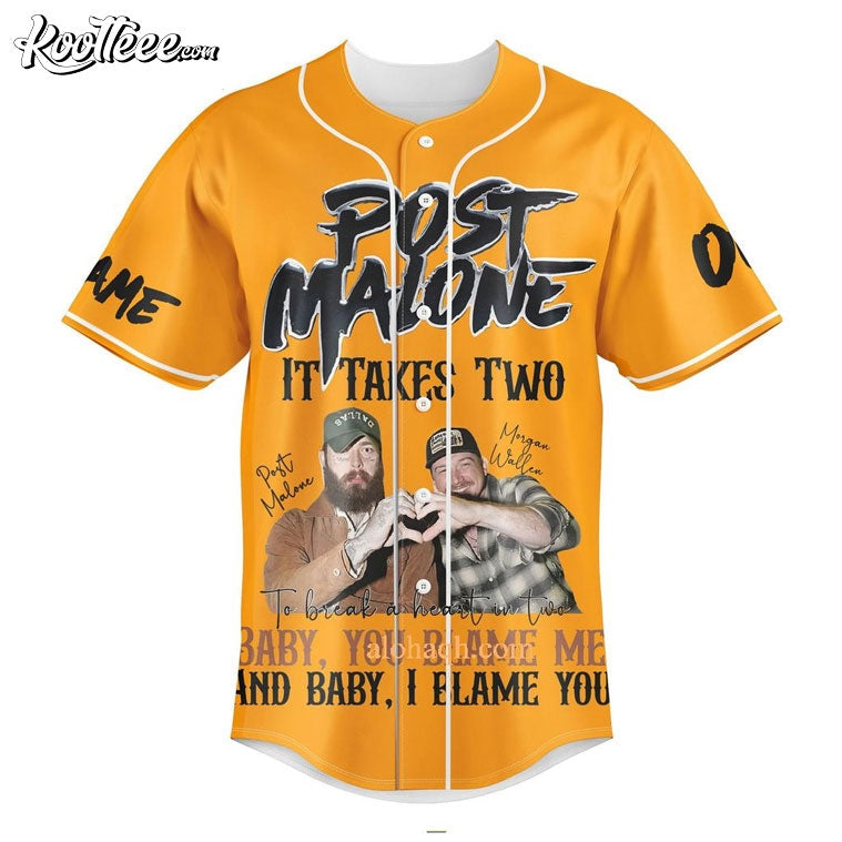 Post Malone And Morgan Wallen I Had Some Help Baseball Jersey baseball jersey product view 1