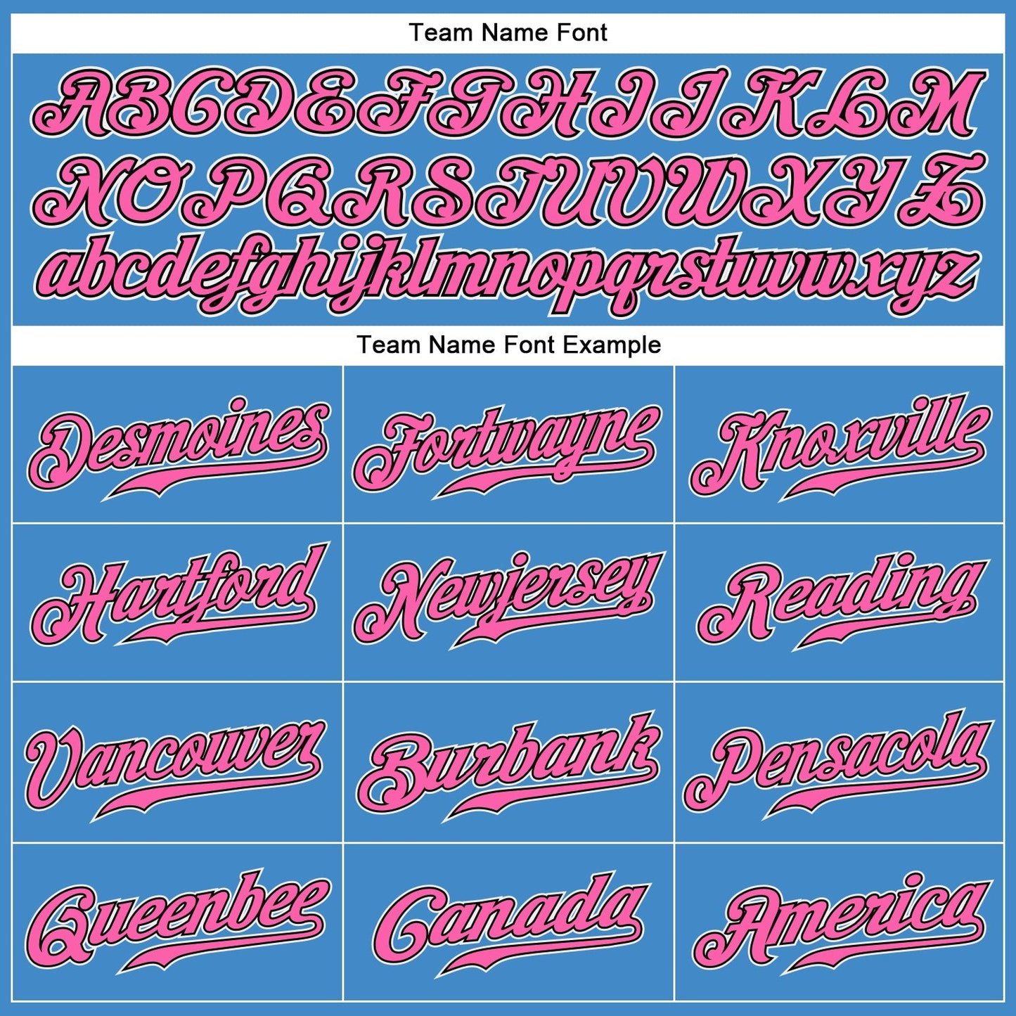 Custom Powder Blue Pink-Black Authentic Baseball Jersey baseball jersey product view 4