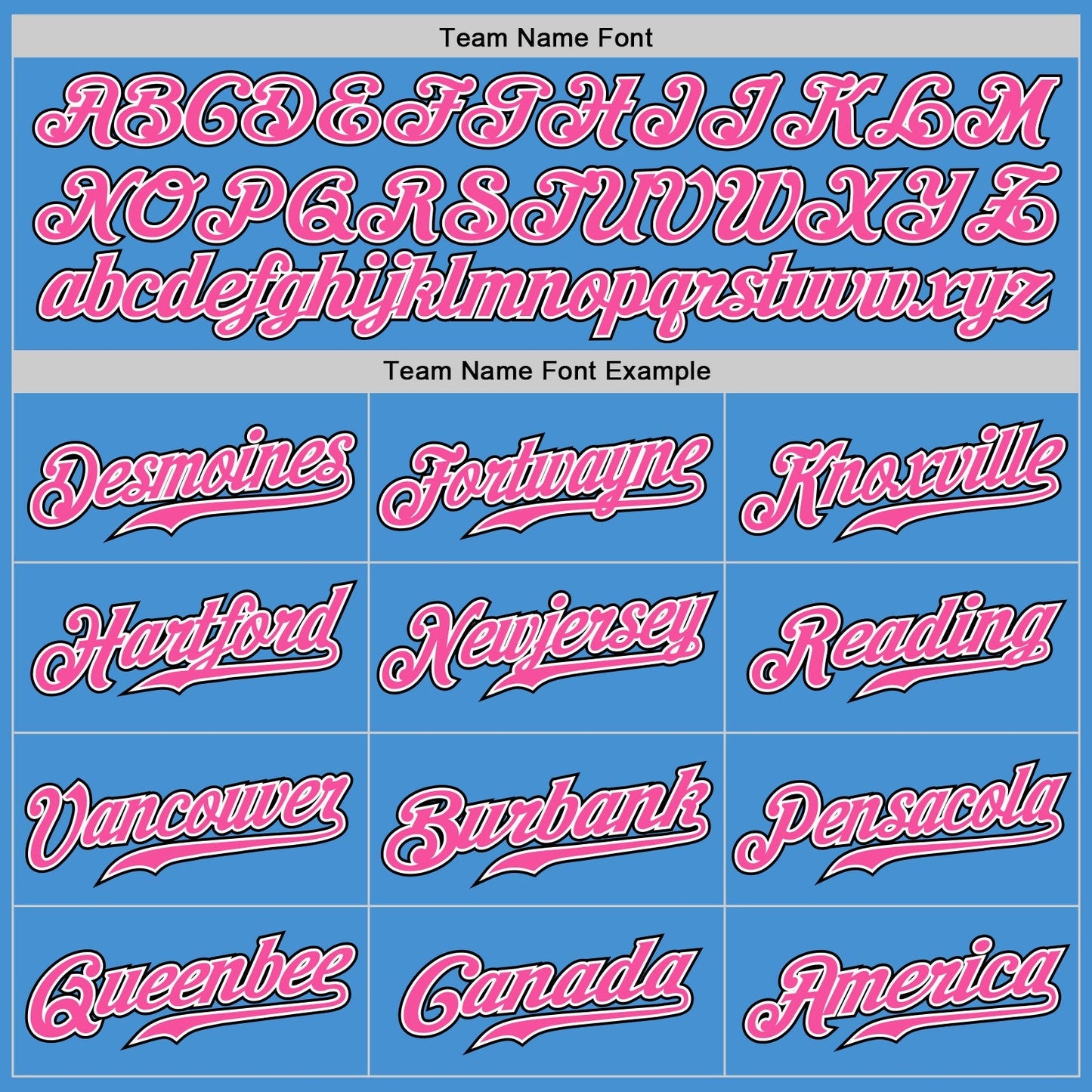 Custom Powder Blue Black Pinstripe Pink-White Authentic Baseball Jersey baseball jersey product view 5