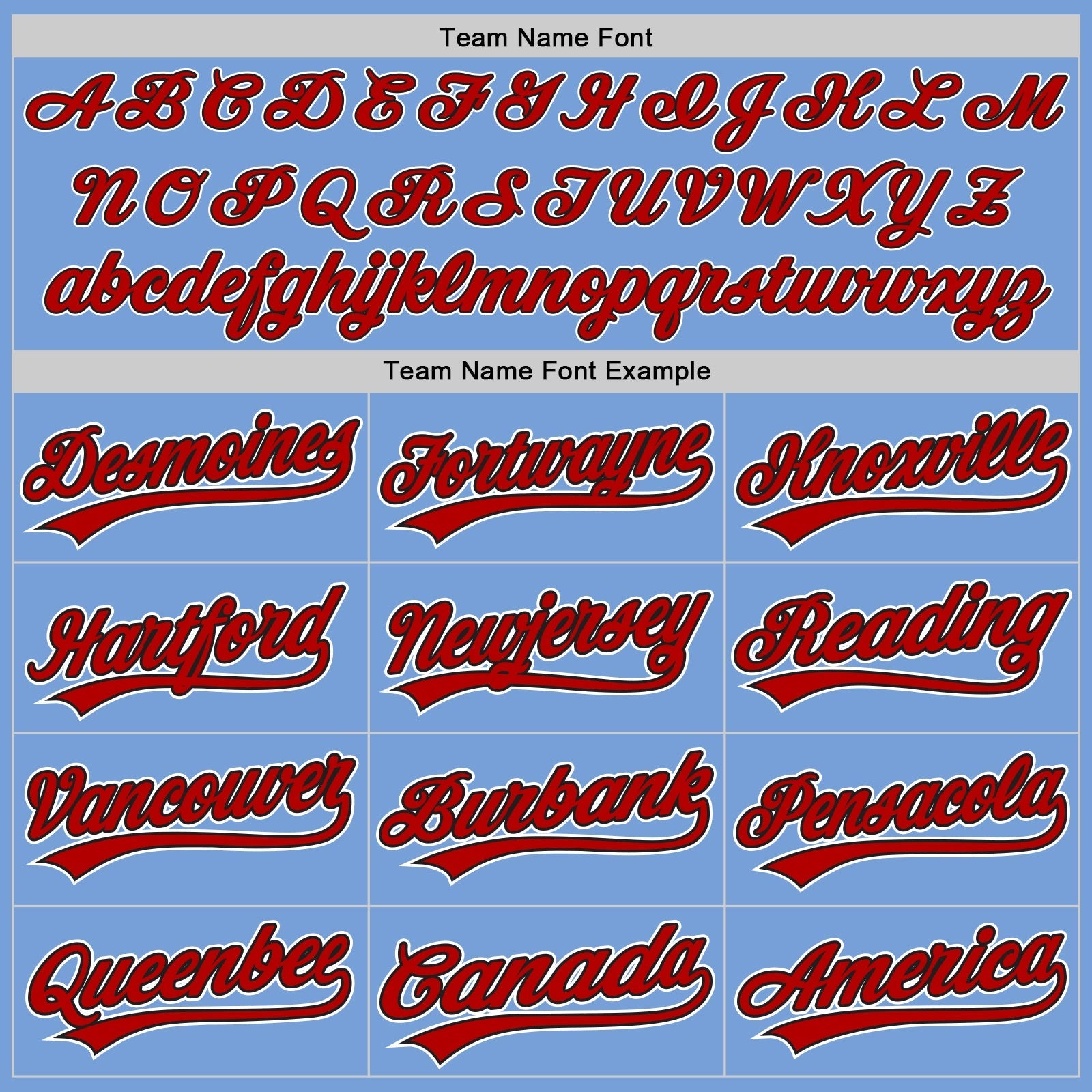 Custom Powder Blue Red Pinstripe Red-Black Authentic Baseball Jersey baseball jersey product view 4