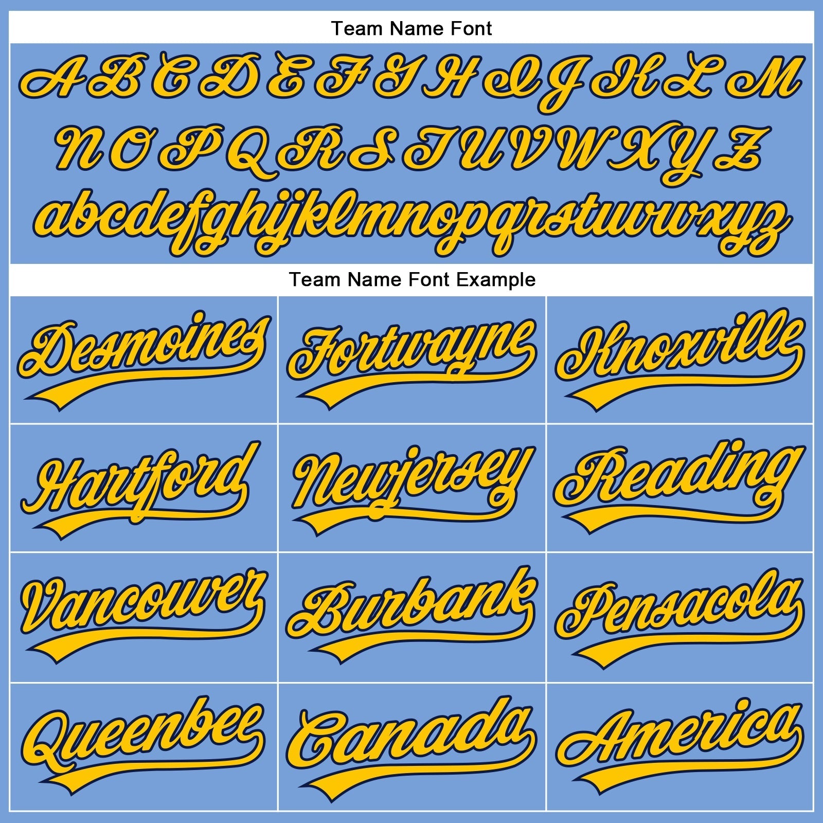 Custom Powder Blue Yellow-Navy Authentic Baseball Jersey baseball jersey product view 4