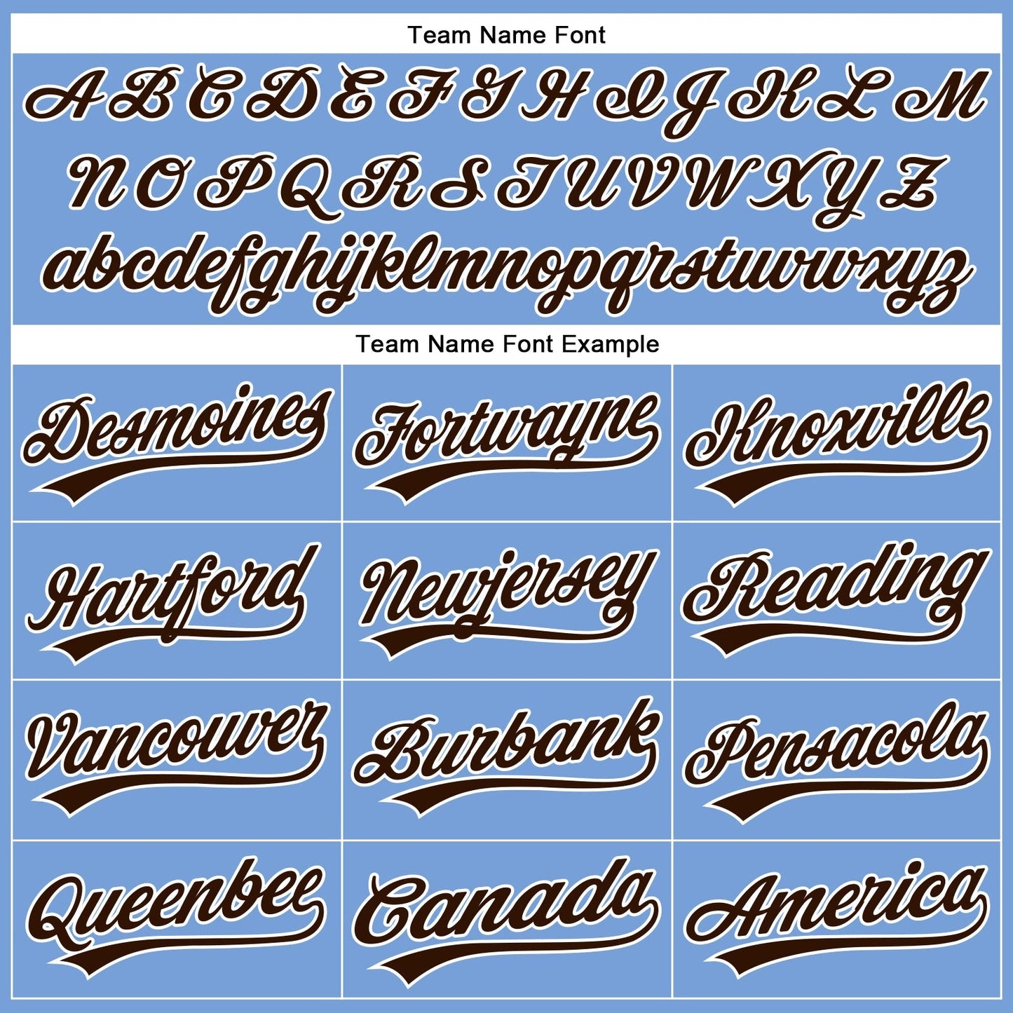 Custom Powder Blue Brown-White Authentic Baseball Jersey baseball jersey product view 4