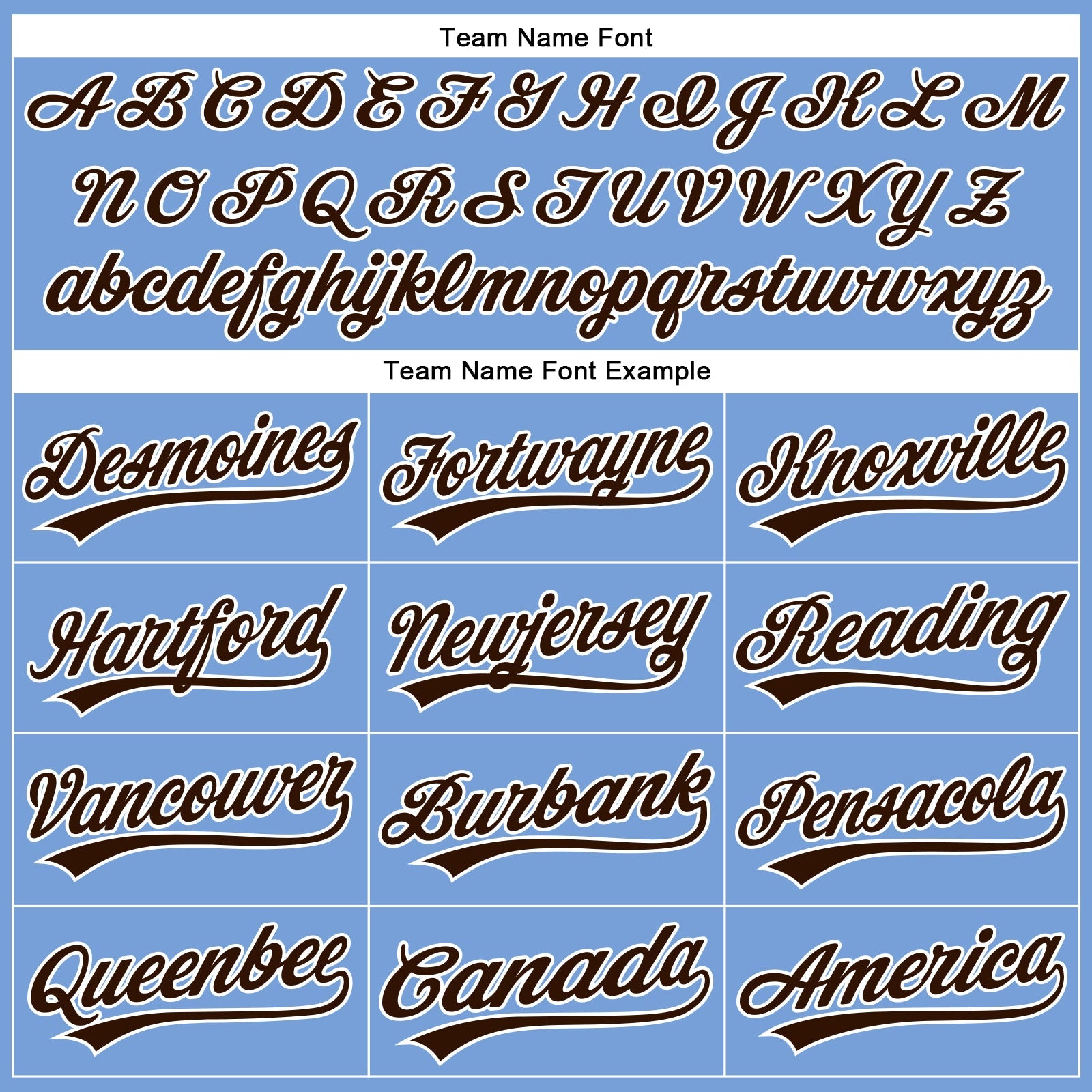 Custom Powder Blue Brown-White Authentic Baseball Jersey baseball jersey product view 4