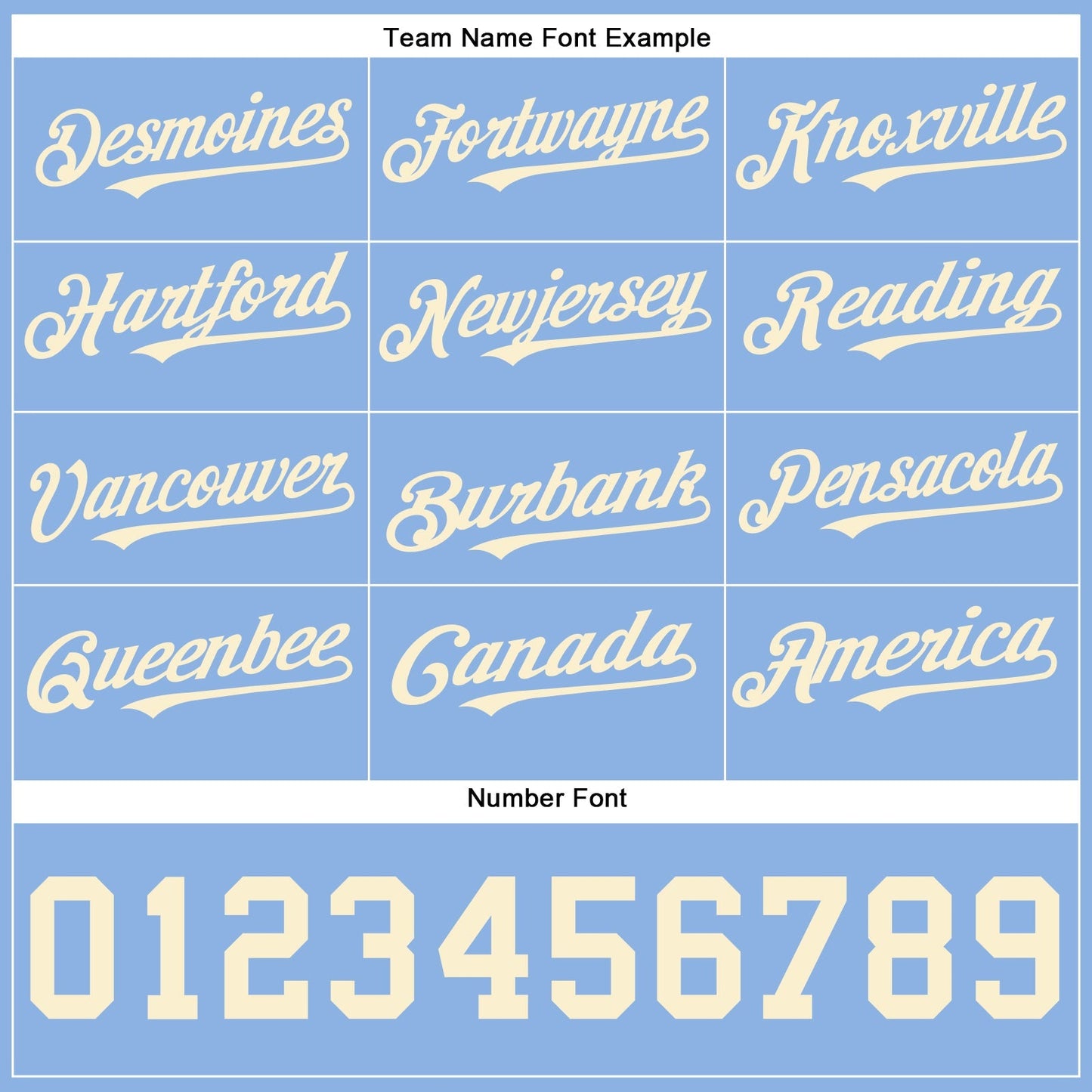 Custom Powder Blue Cream Authentic Baseball Jersey baseball jersey product view 4