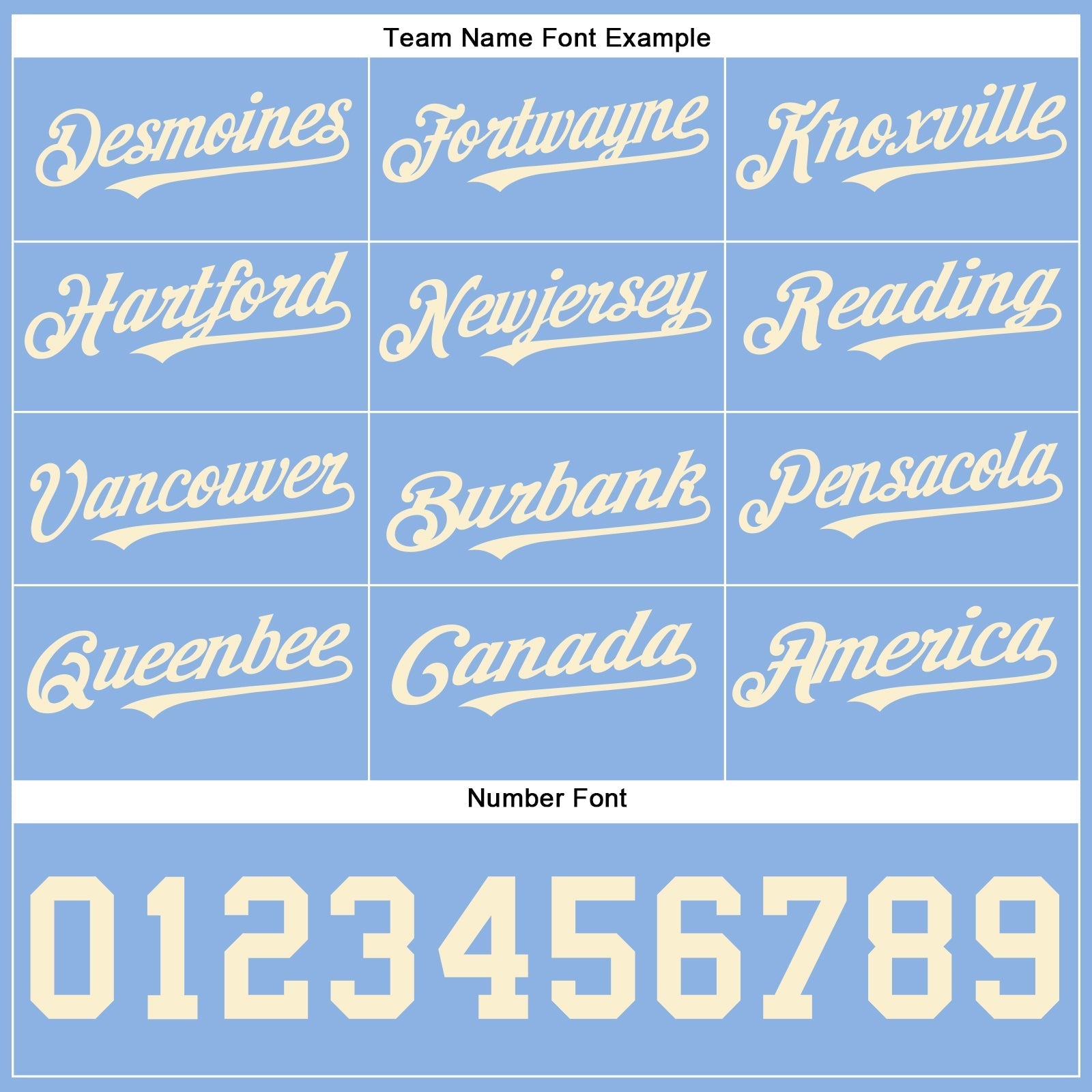 Custom Powder Blue Cream Authentic Baseball Jersey baseball jersey product view 4