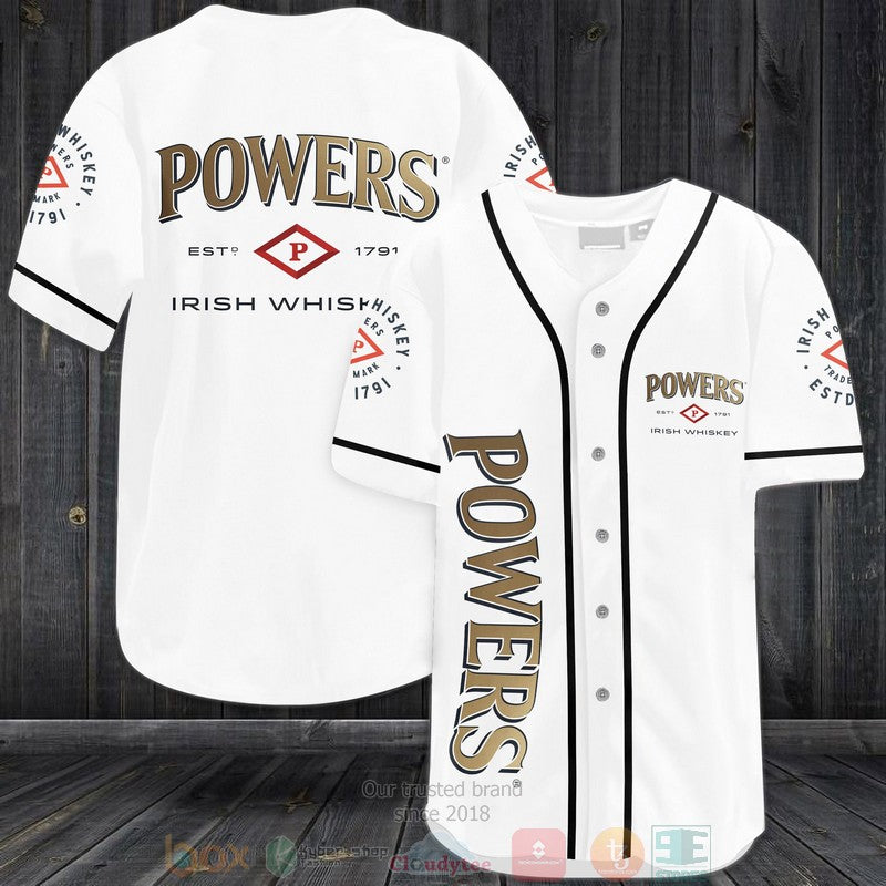 Powers Irish Whiskey Baseball shirt baseball jersey product view 1