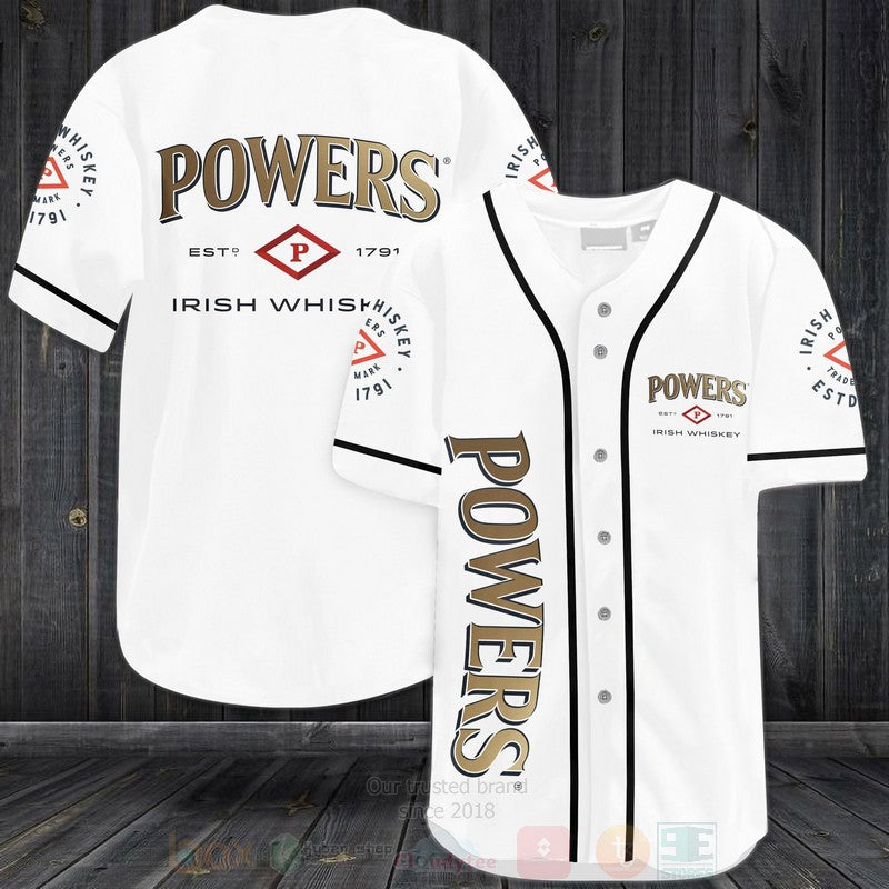 FASHION Powers Irish Whiskey Baseball Jerseys Botton Shirt baseball jersey product view 1