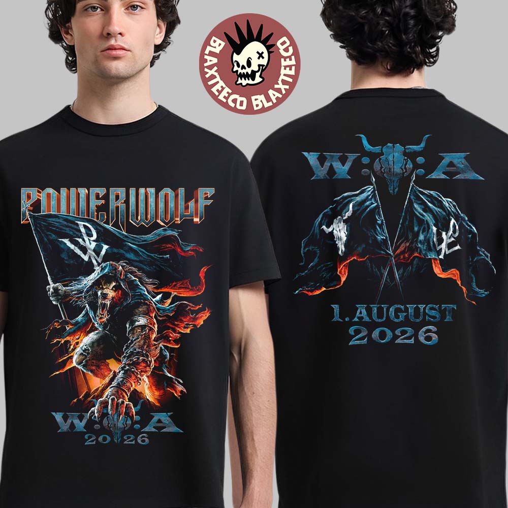 Powerwolf Wacken Open Air 2026 Festival Merch Wacken Germany 1 August 2026 T-Shirt Unisex T-shirt, Sweatshirt, Hoodie, Long Sleeve Tee - T-Shirt, Sweatshirt, Hoodie