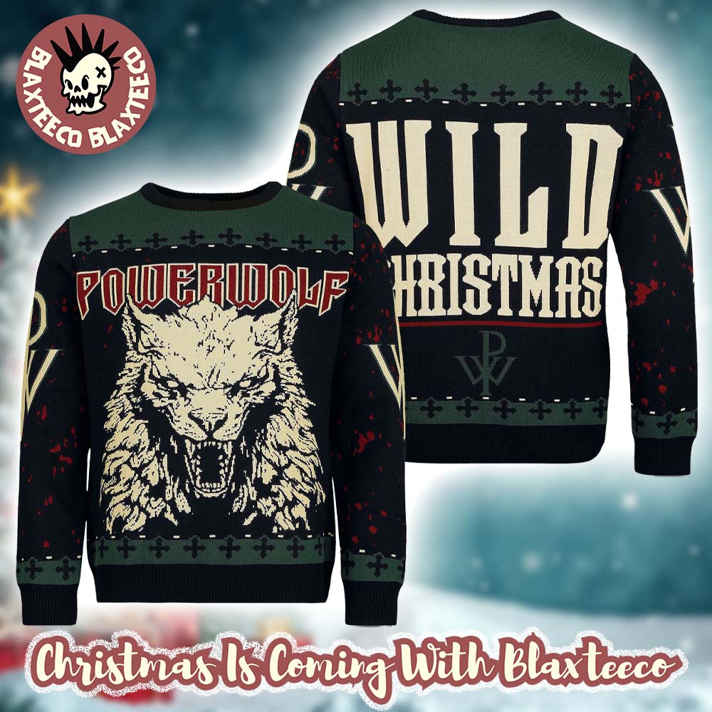 Powerwolf Wild Christmas 2025 The Werewolf Knitted Holiday Sweater Christmas Jumper Unisex T-shirt, Sweatshirt, Hoodie, Long Sleeve Tee - T-Shirt, Sweatshirt, Hoodie
