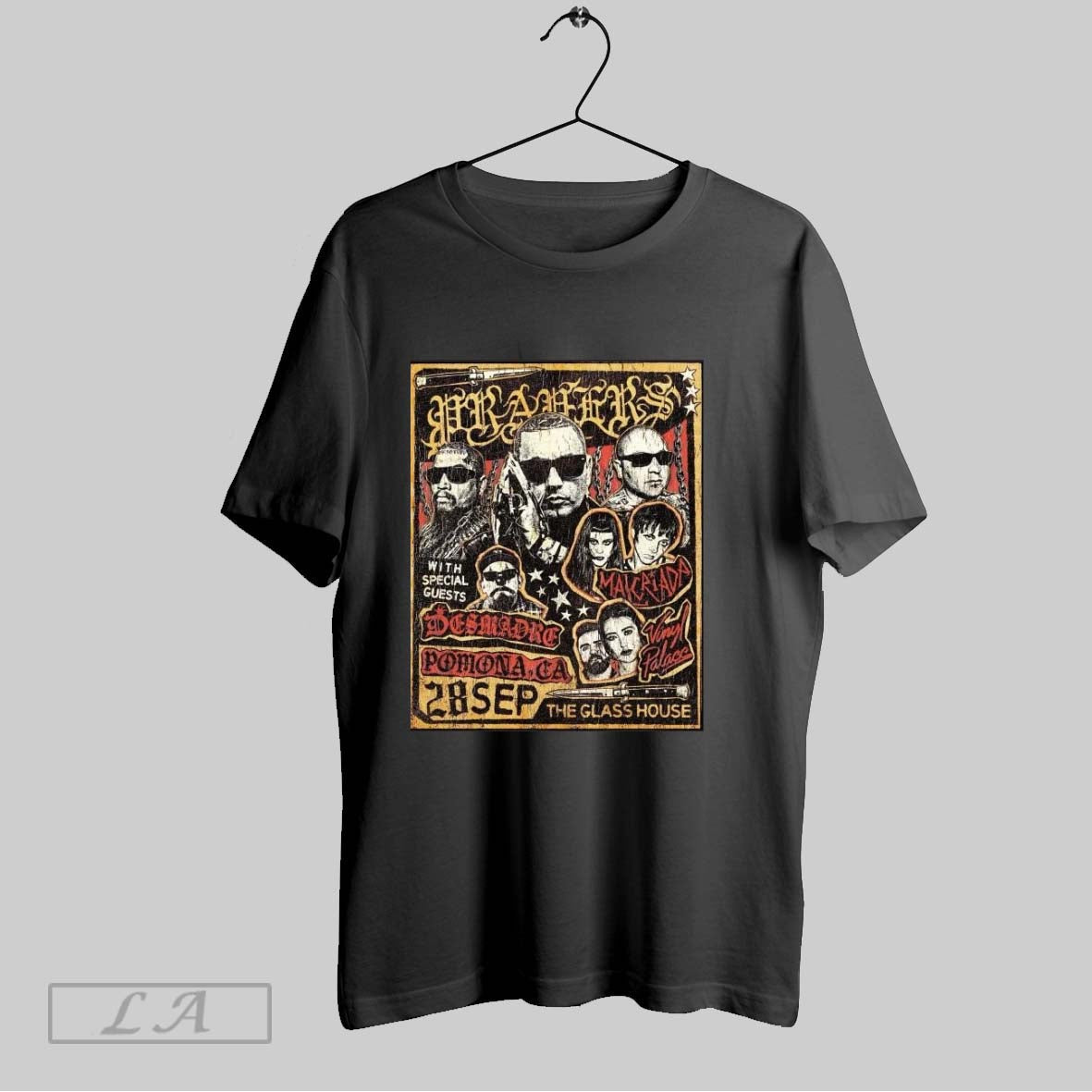 Prayers The Glass House Pomona Ca 28 Sep 2025 Unisex T-shirt, Sweatshirt, Hoodie, Long Sleeve Tee - T-Shirt, Sweatshirt, Hoodie