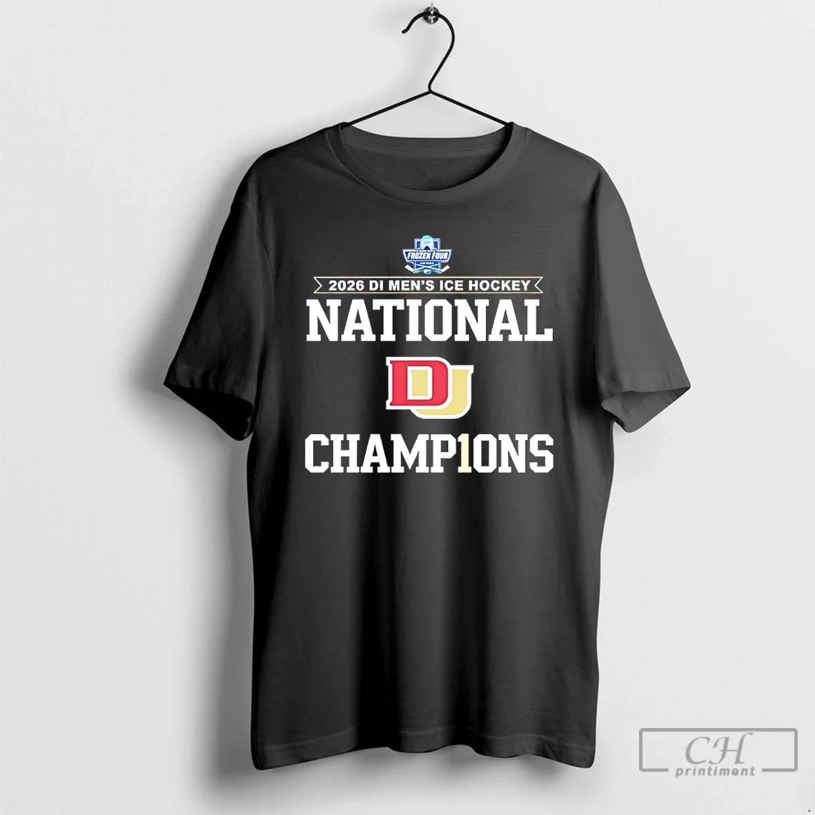 Premium 155mqkku Nice Denver Pioneers 2026 Di Mens Ice Hockey Frozen Four Champions T Shirts - T-Shirt, Sweatshirt, Hoodie