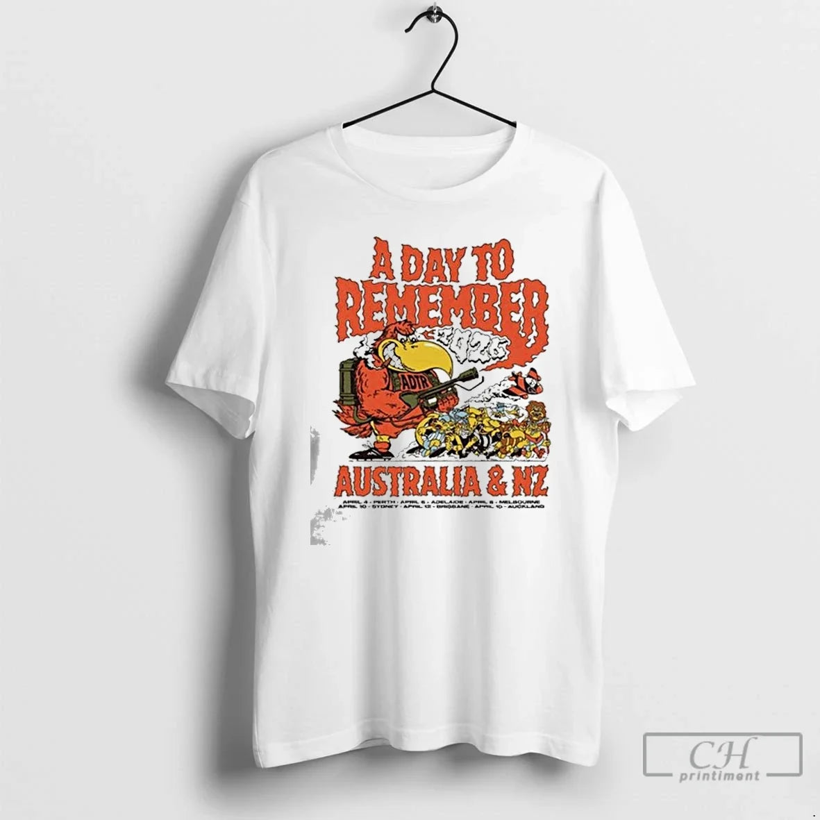 Premium A Day To Remember Aus Nz Tour April 4 15 2026 T Shirts Sweater Unisex T-shirt, Sweatshirt, Hoodie, Long Sleeve Tee - T-Shirt, Sweatshirt, Hoodie