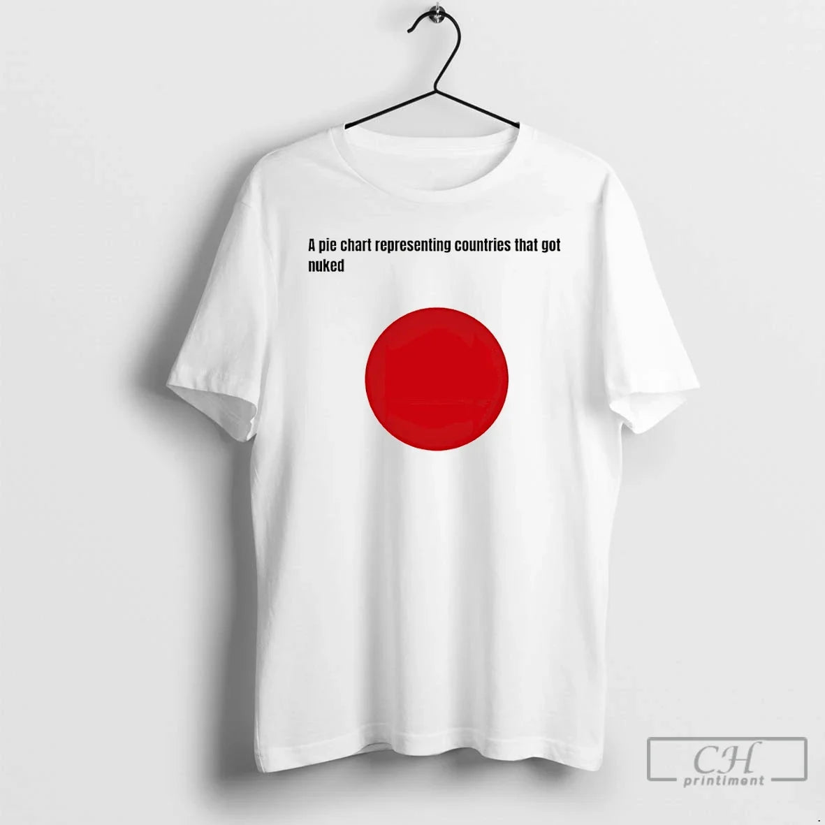 Premium A Pie Chart Representing Countries That Got Nuked Unisex T-shirt, Sweatshirt, Hoodie, Long Sleeve Tee - T-Shirt, Sweatshirt, Hoodie