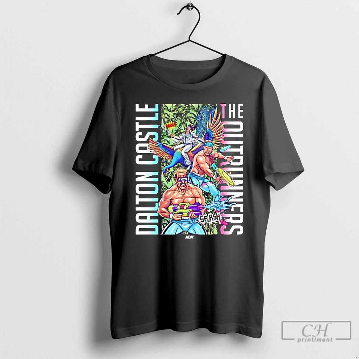Premium Aew Dalton Castle The Outrunners Splash Graphic - T-Shirt, Sweatshirt, Hoodie