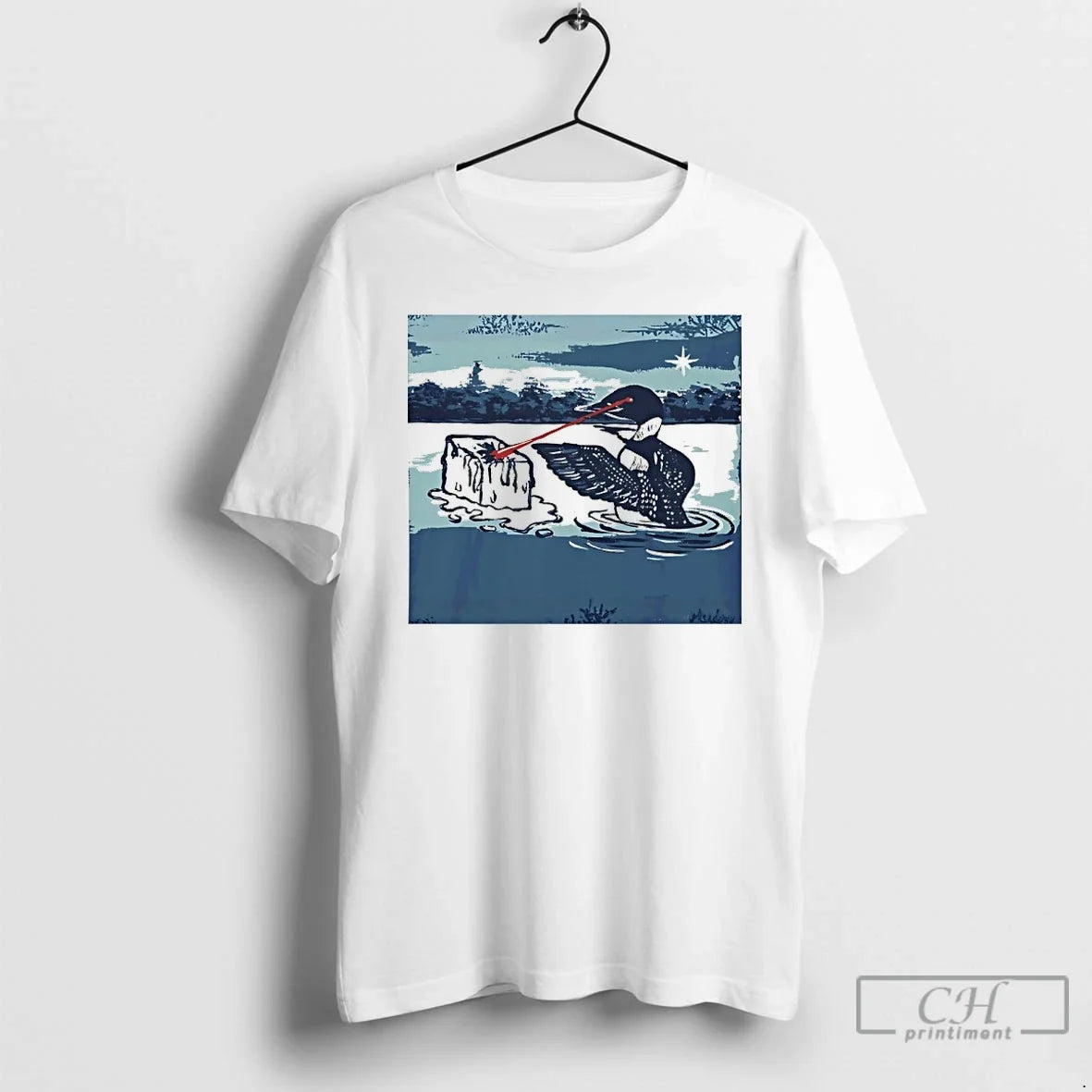 Premium Abolish Ice Minnesota Loon Laser Eyes - T-Shirt, Sweatshirt, Hoodie