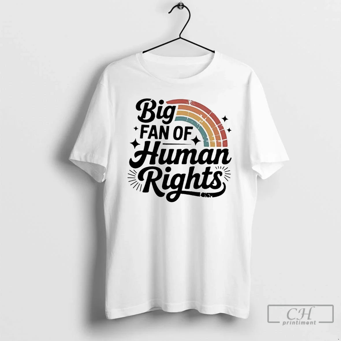 Premium Aesthetic Big Fan Of Human Rights - T-Shirt, Sweatshirt, Hoodie