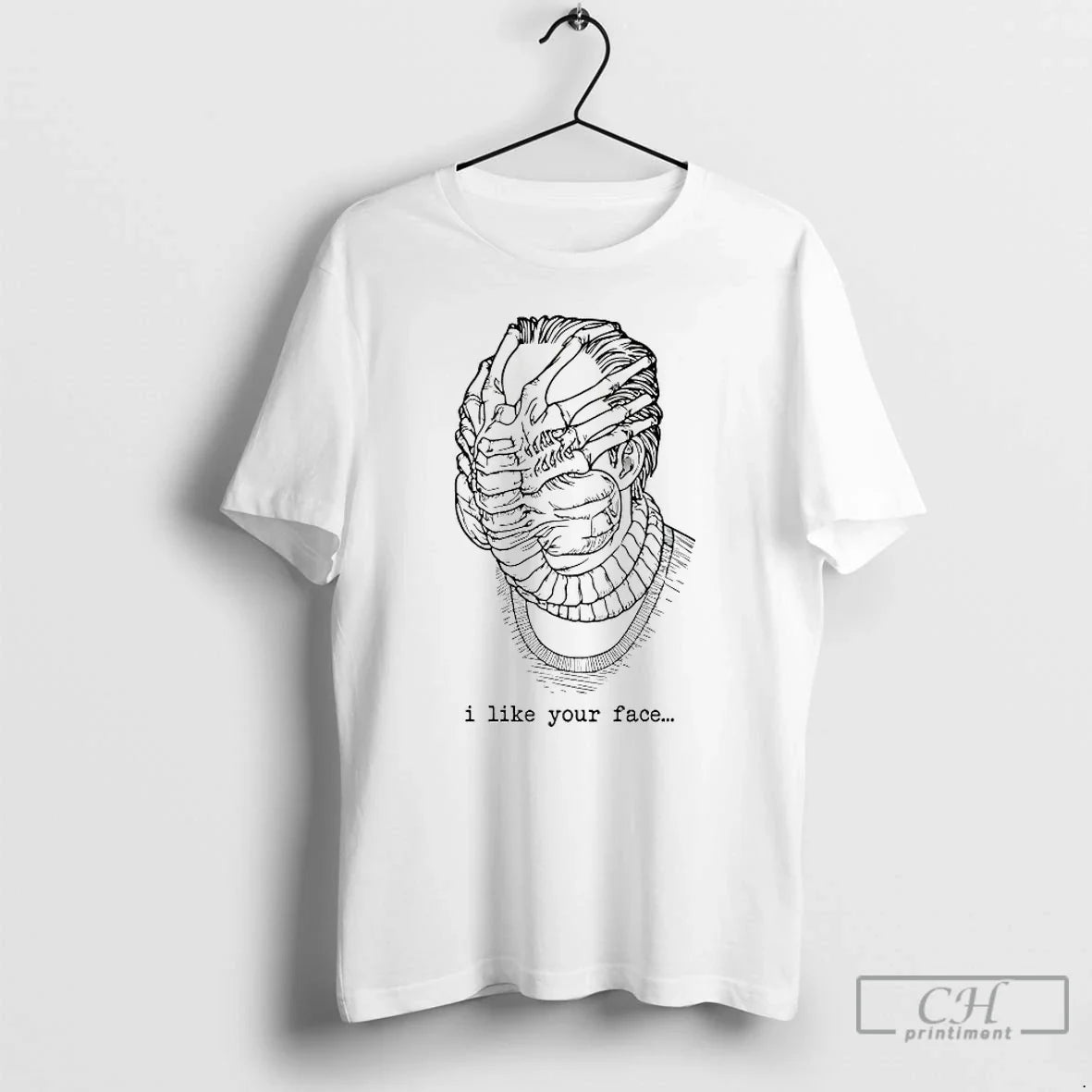Premium Alien Facehugger I Like Your Face - T-Shirt, Sweatshirt, Hoodie