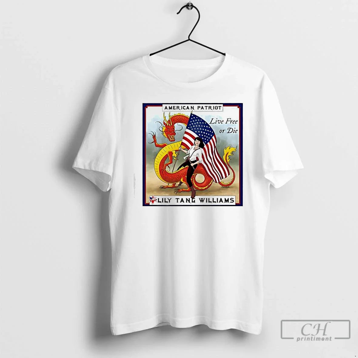 Premium American Patriot Lily Tang Williams Live Free Or Die - T-Shirt, Sweatshirt, Hoodie
