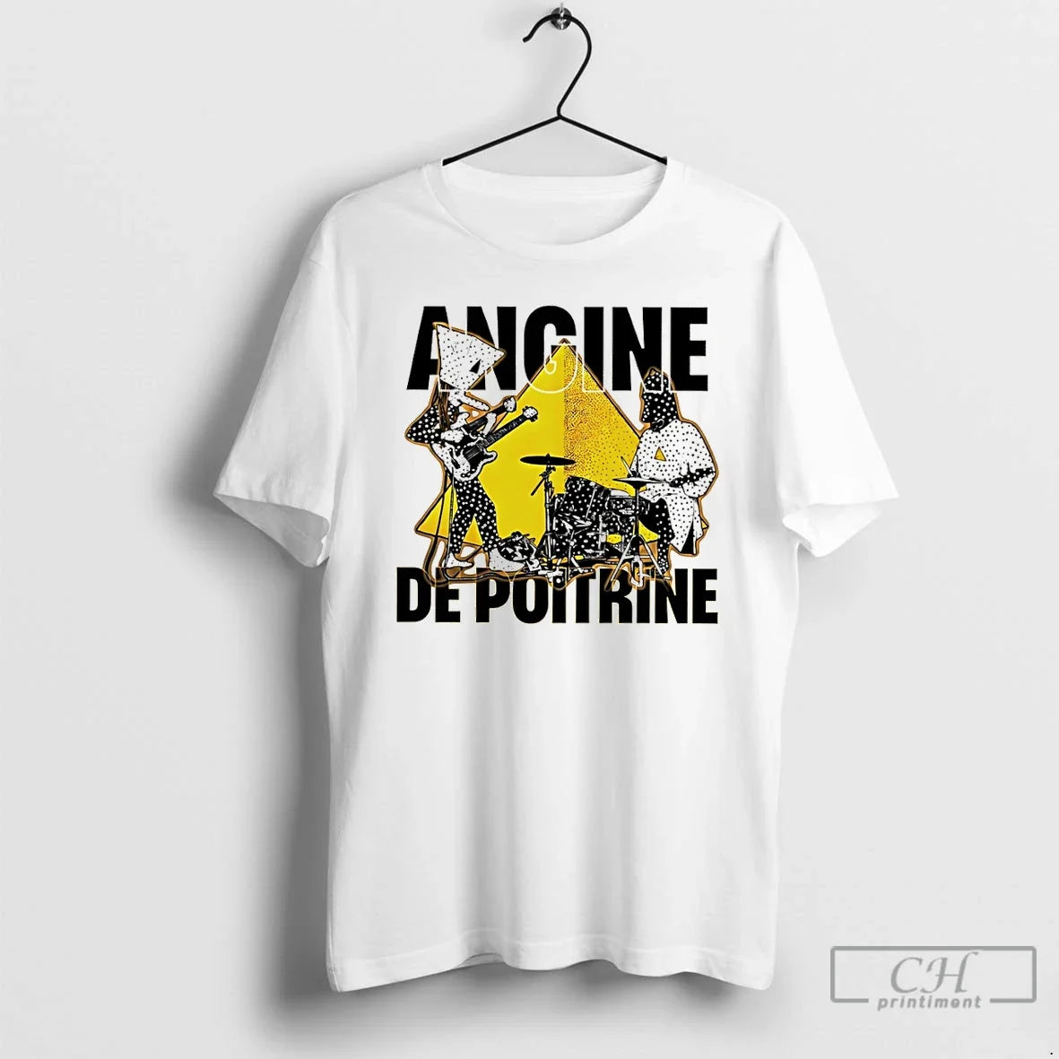Premium Angine De Poitrine Dark Gothic Punk Band Unisex T-shirt, Sweatshirt, Hoodie, Long Sleeve Tee - T-Shirt, Sweatshirt, Hoodie