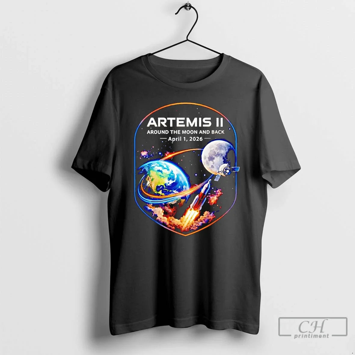 Premium Artemis 2 Journey Around The Moon And Back 2026 Nasa Mission T Shirts Sweater Unisex T-shirt, Sweatshirt, Hoodie, Long Sleeve Tee - T-Shirt, Sweatshirt, Hoodie