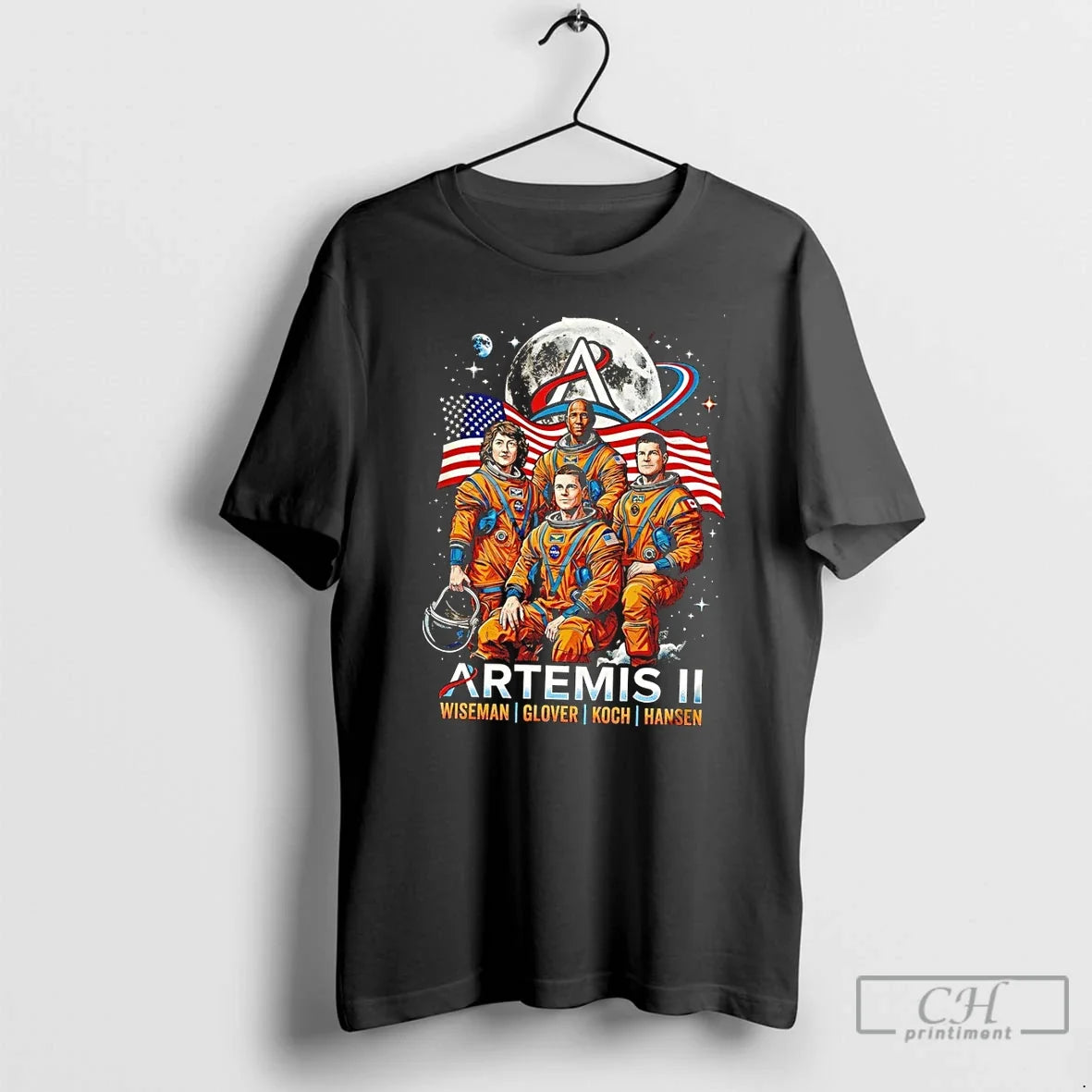 Premium Artemis Ii 2026 Rocket Launch Nasa Mission Wiseman Glover Koch Hansen T Shirts Sweater - T-Shirt, Sweatshirt, Hoodie