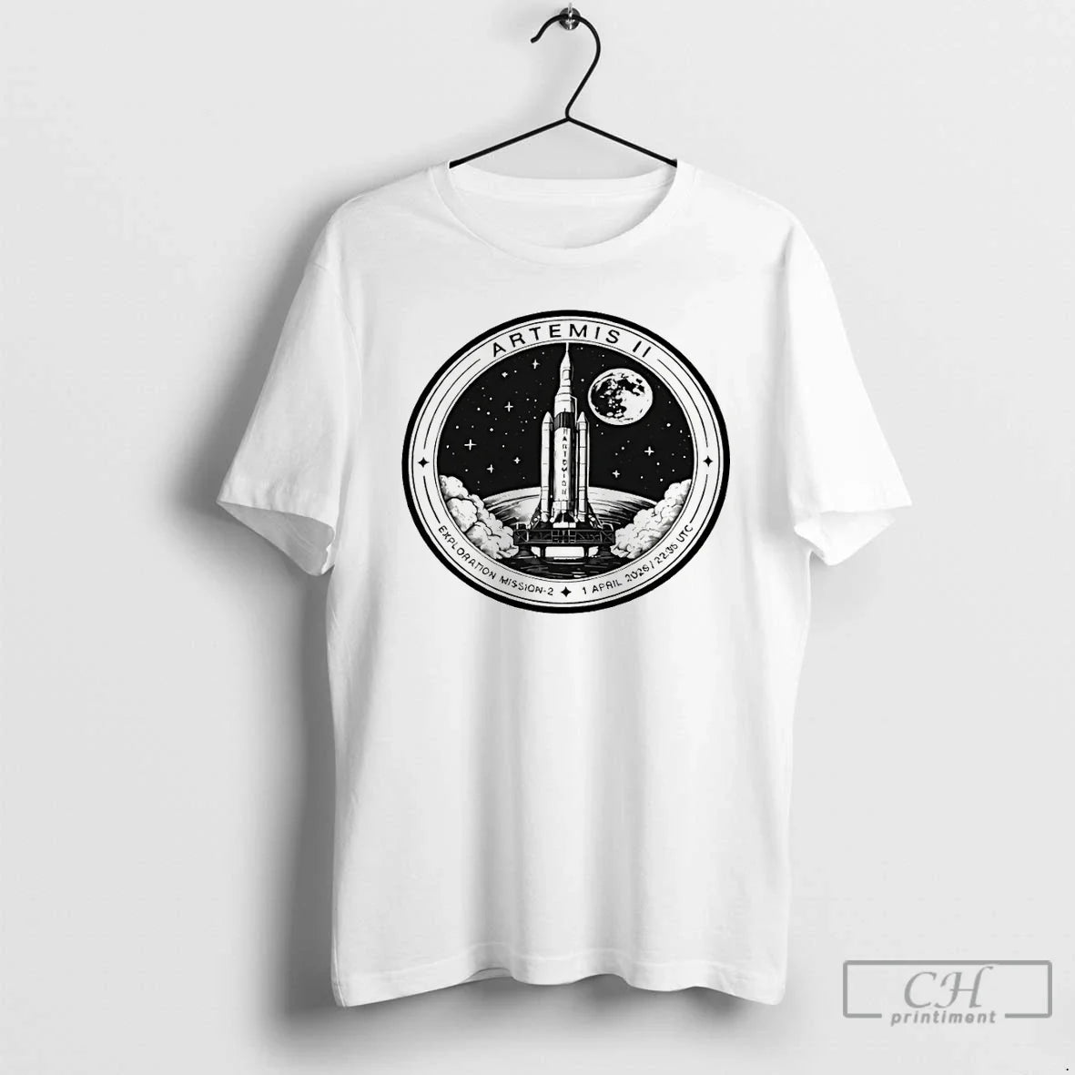 Premium Artemis Ii Moon Mission Nasa Space Exploration 1 April 2026 Unisex T-shirt, Sweatshirt, Hoodie, Long Sleeve Tee - T-Shirt, Sweatshirt, Hoodie