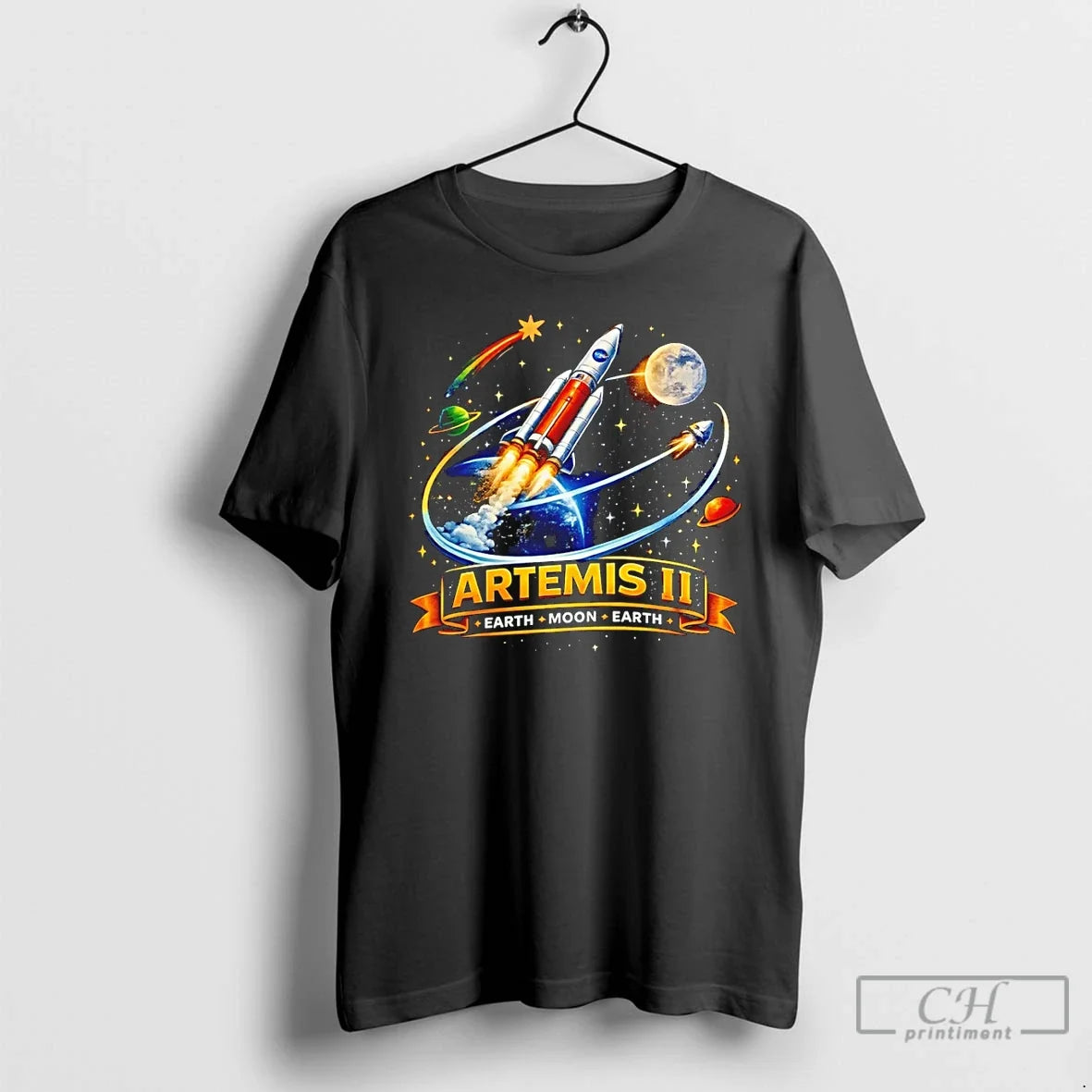Premium Artemis Ii Space Mission Nasa Inspired Future Astronaut Earth Moon Earth 2026 T Shirts - T-Shirt, Sweatshirt, Hoodie