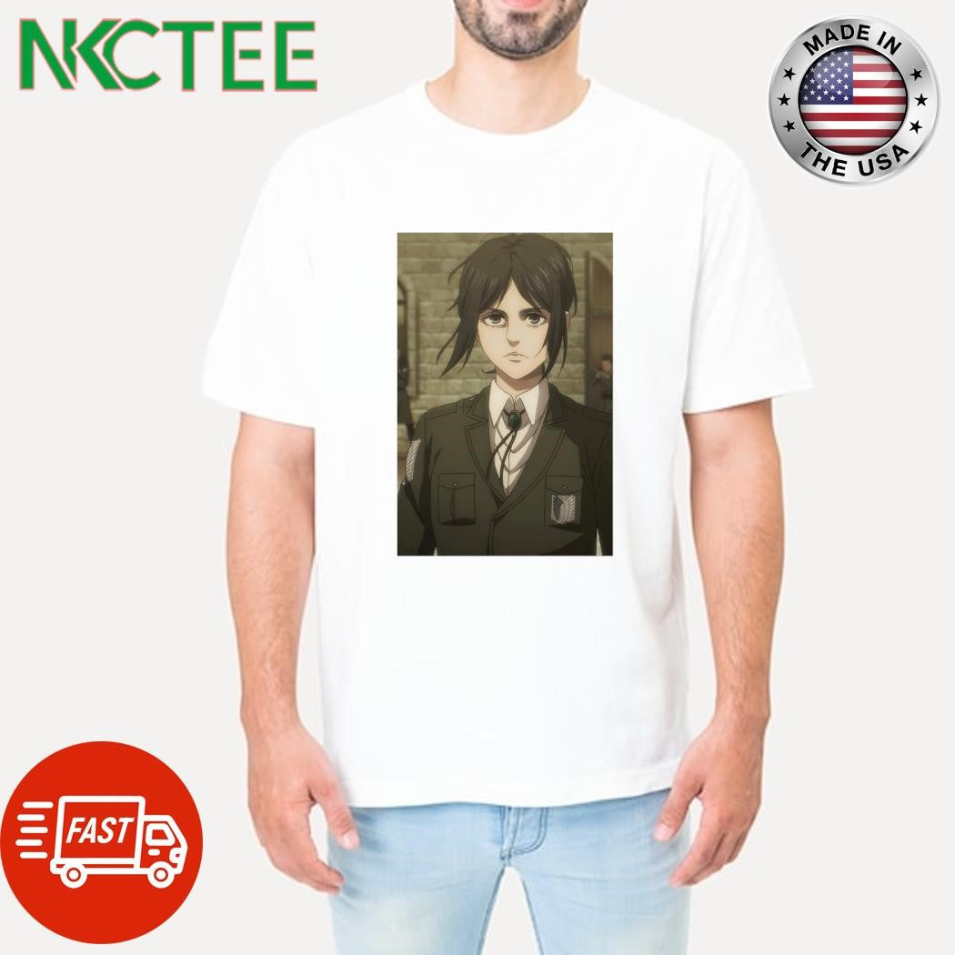 Premium Attack on Titan Ohayo Pokko shirt Unisex T-shirt, Sweatshirt, Hoodie, Long Sleeve Tee - T-Shirt, Sweatshirt, Hoodie