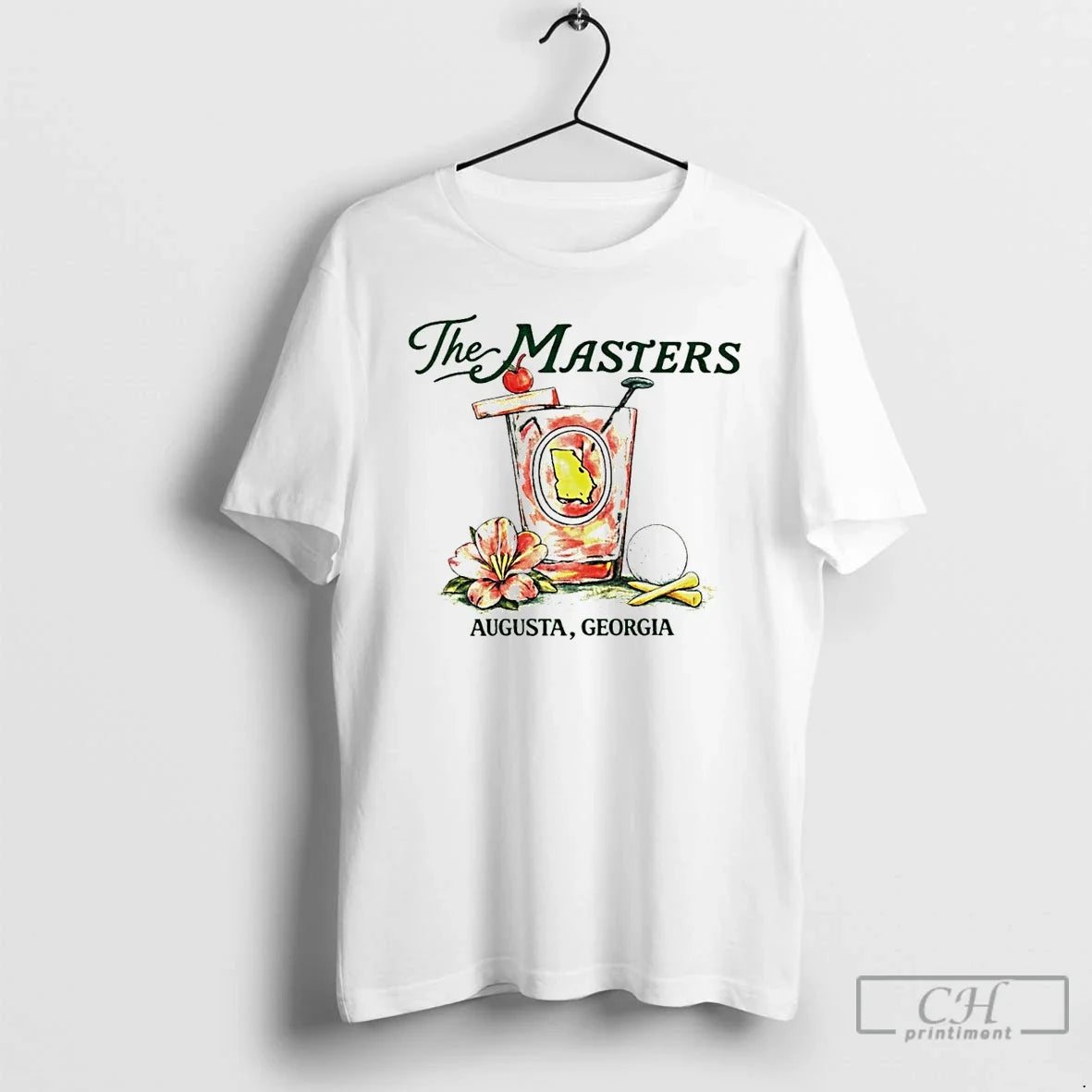 Premium Augusta Georgia Masters Golf Azalea Floral Graphic Unisex T-shirt, Sweatshirt, Hoodie, Long Sleeve Tee - T-Shirt, Sweatshirt, Hoodie