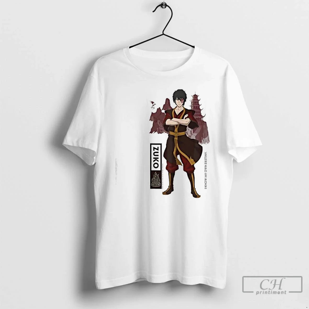 Premium Avatar The Last Airbender Zuko Fire Destiny Quote - T-Shirt, Sweatshirt, Hoodie