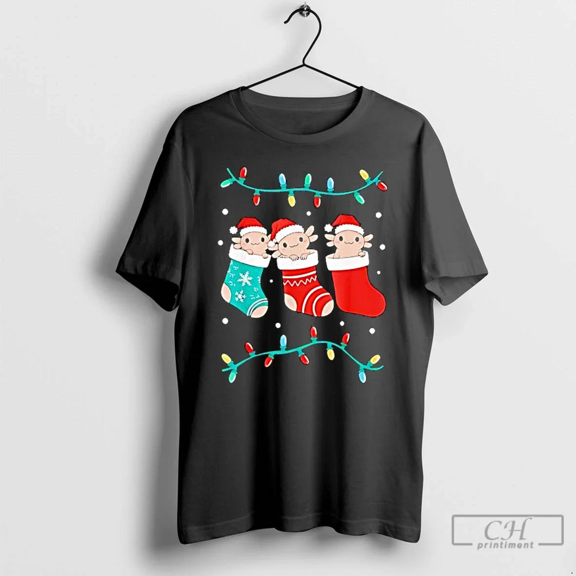 Premium Axolotl Christmas Stocking - T-Shirt, Sweatshirt, Hoodie