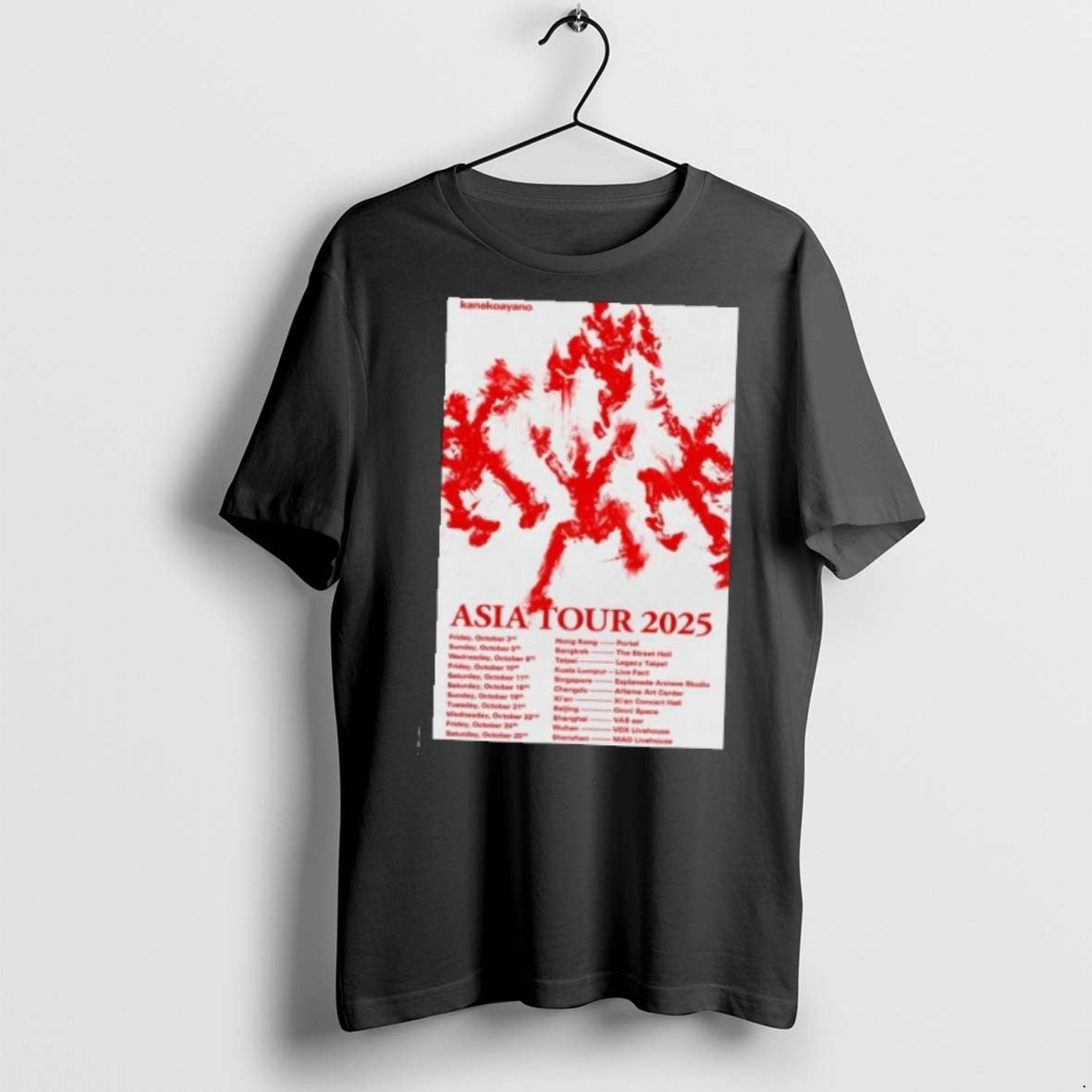 Premium Ayano Kaneko Asia Tour 2025 T Shirts Unisex T-shirt, Sweatshirt, Hoodie, Long Sleeve Tee - T-Shirt, Sweatshirt, Hoodie