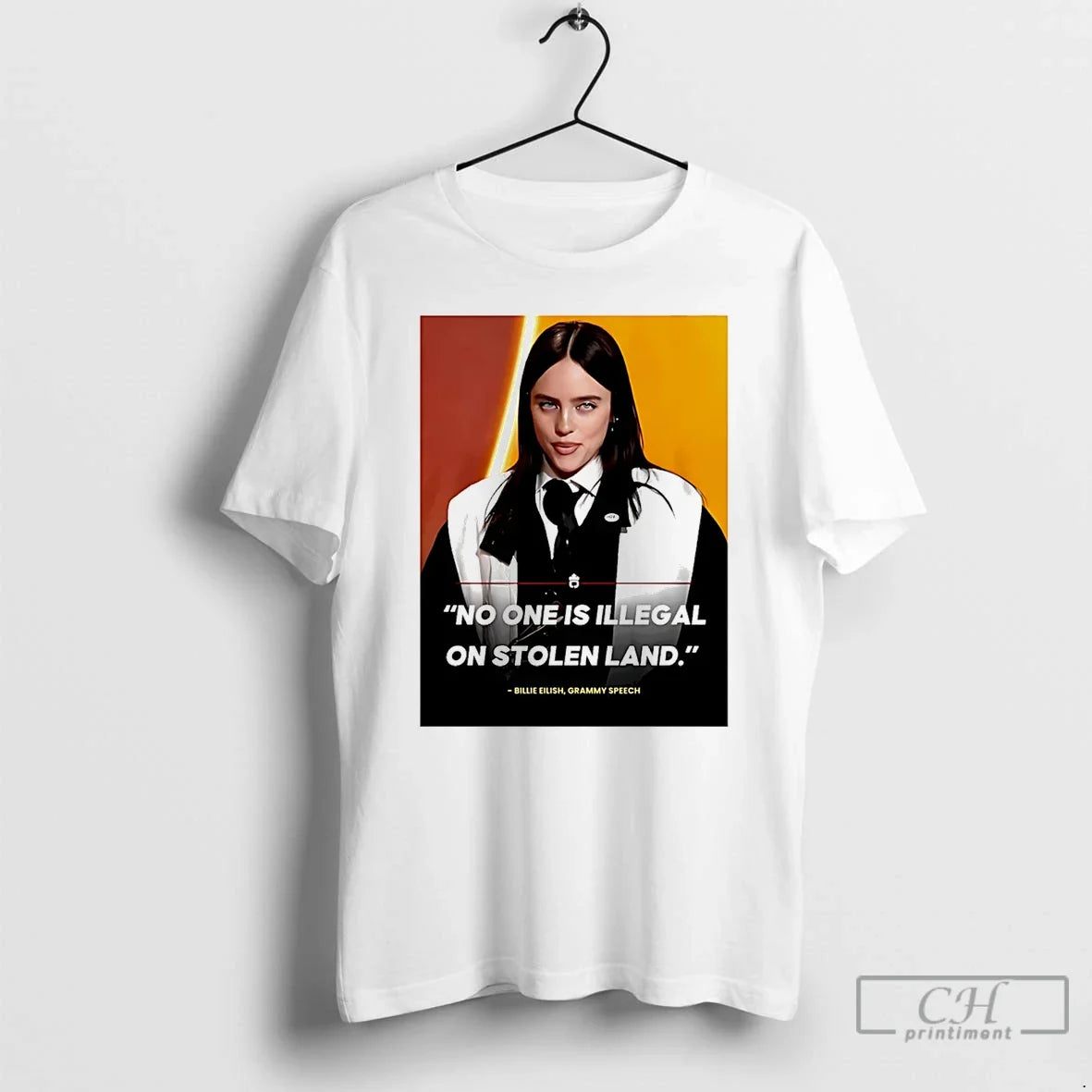 Premium Billie Eilish No One Is Illegal On Stolen Land - T-Shirt, Sweatshirt, Hoodie