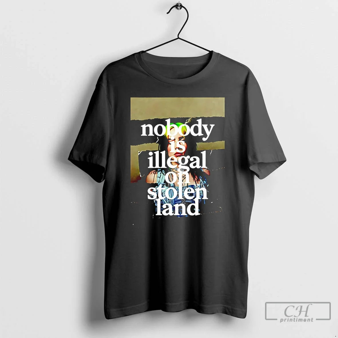 Premium Billie Eilish Says Fuck Ice At Grammy No One Is Illegal On Stolen Land - T-Shirt, Sweatshirt, Hoodie