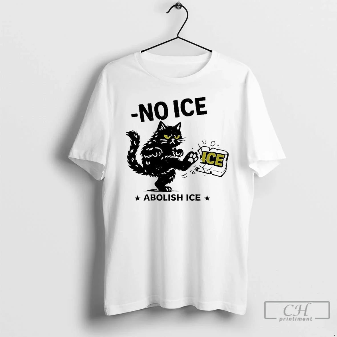Premium Black Cat No Ice Abolish Ice - T-Shirt, Sweatshirt, Hoodie