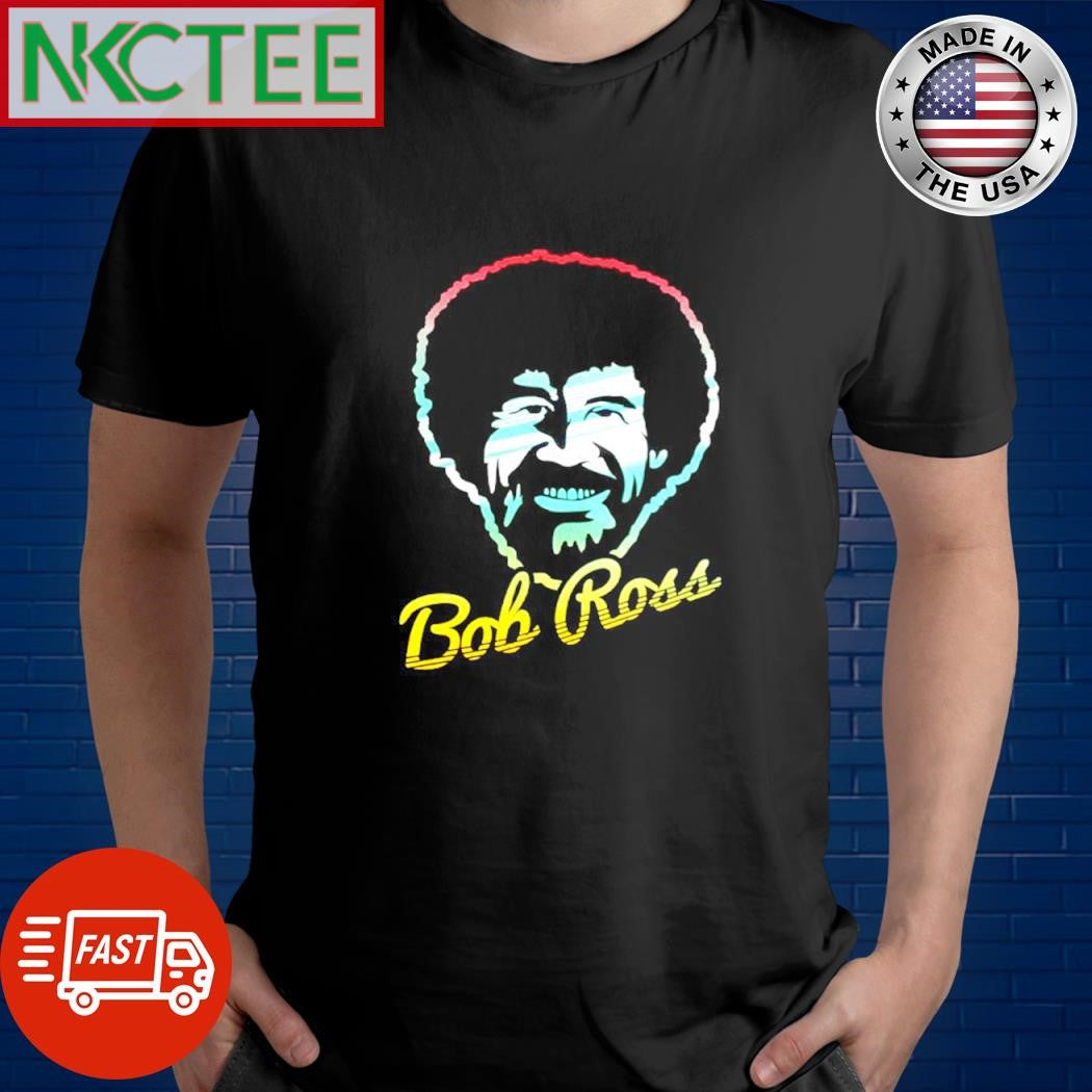 Premium Bob Ross graphic retro shirt Unisex T-shirt, Sweatshirt, Hoodie, Long Sleeve Tee - T-Shirt, Sweatshirt, Hoodie