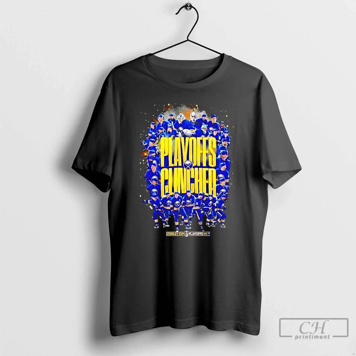Premium Buffalo Sabres 2026 Stanley Cup Playoffs All Team Unisex T-shirt, Sweatshirt, Hoodie, Long Sleeve Tee - T-Shirt, Sweatshirt, Hoodie