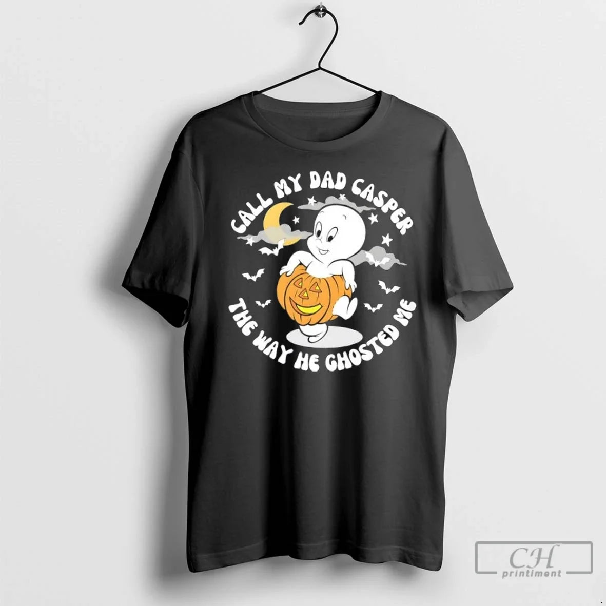 Premium Call My Dad Casper The Way He Ghosted Me Halloween Unisex T-shirt, Sweatshirt, Hoodie, Long Sleeve Tee - T-Shirt, Sweatshirt, Hoodie