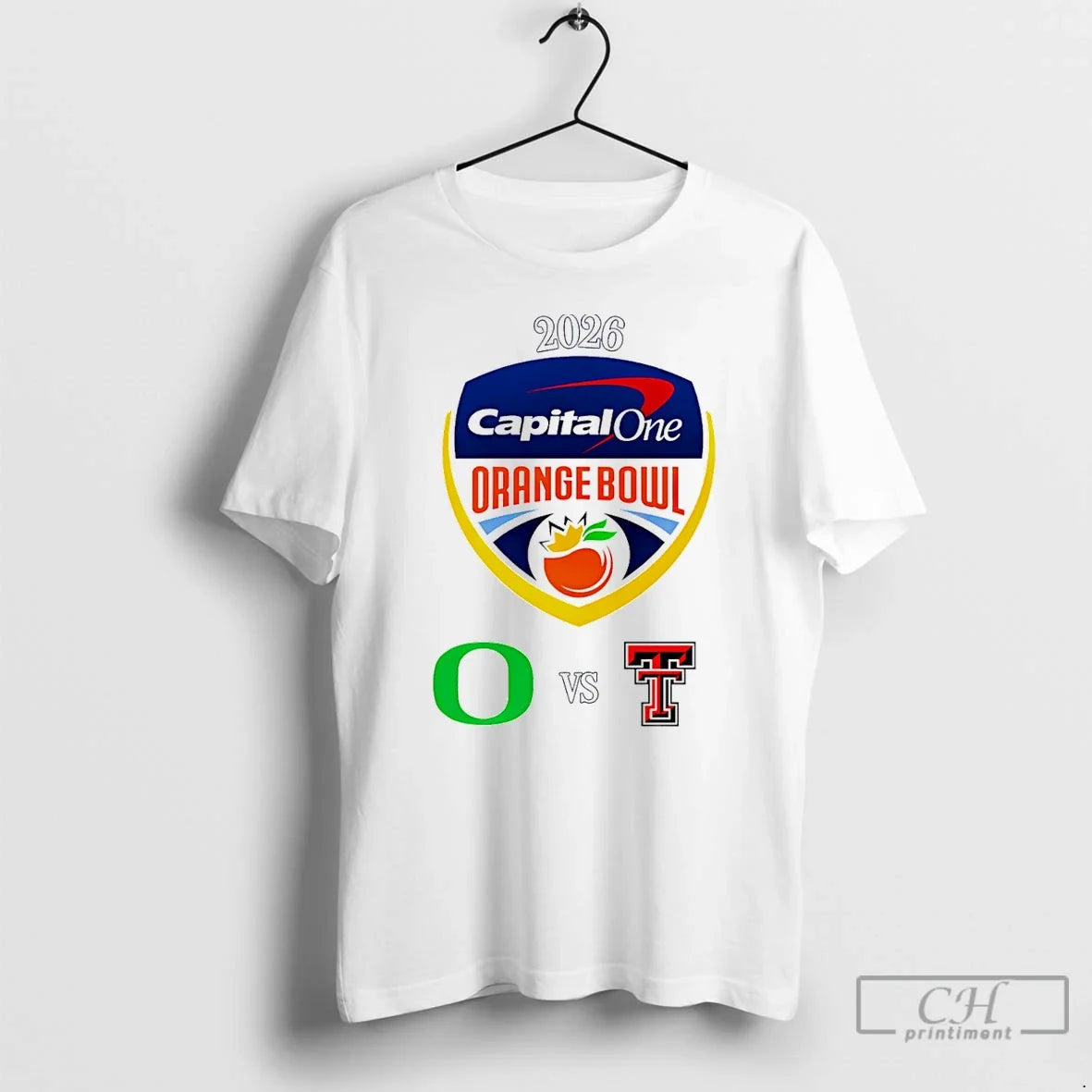 Premium Capital One Orange Bowl 2026 Oregon Vs Texas Tech - T-Shirt, Sweatshirt, Hoodie