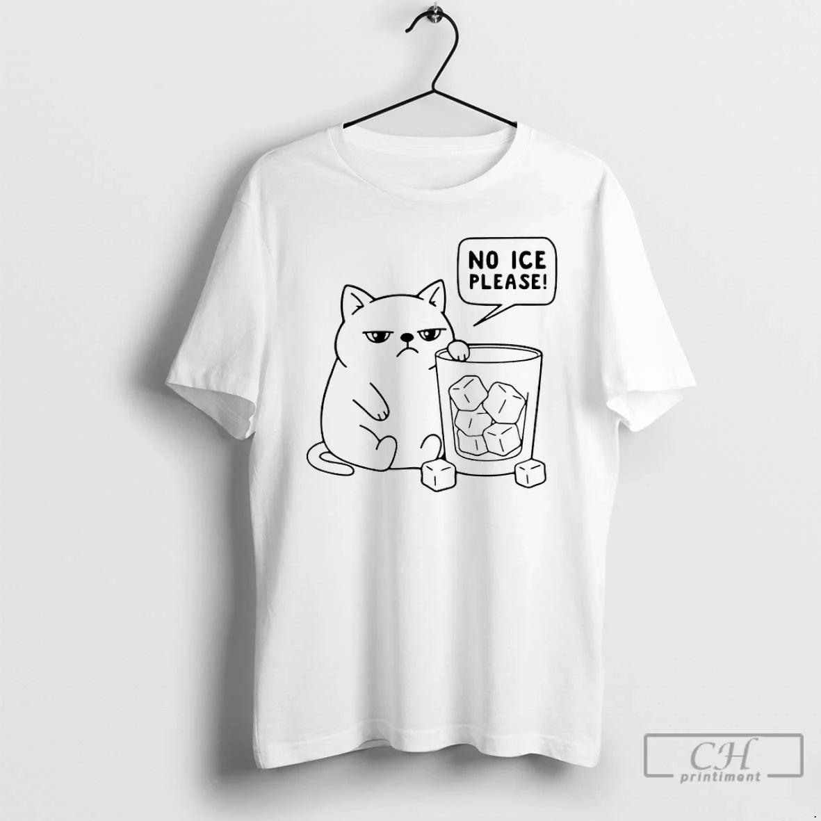 Premium Cat No Ice Please - T-Shirt, Sweatshirt, Hoodie
